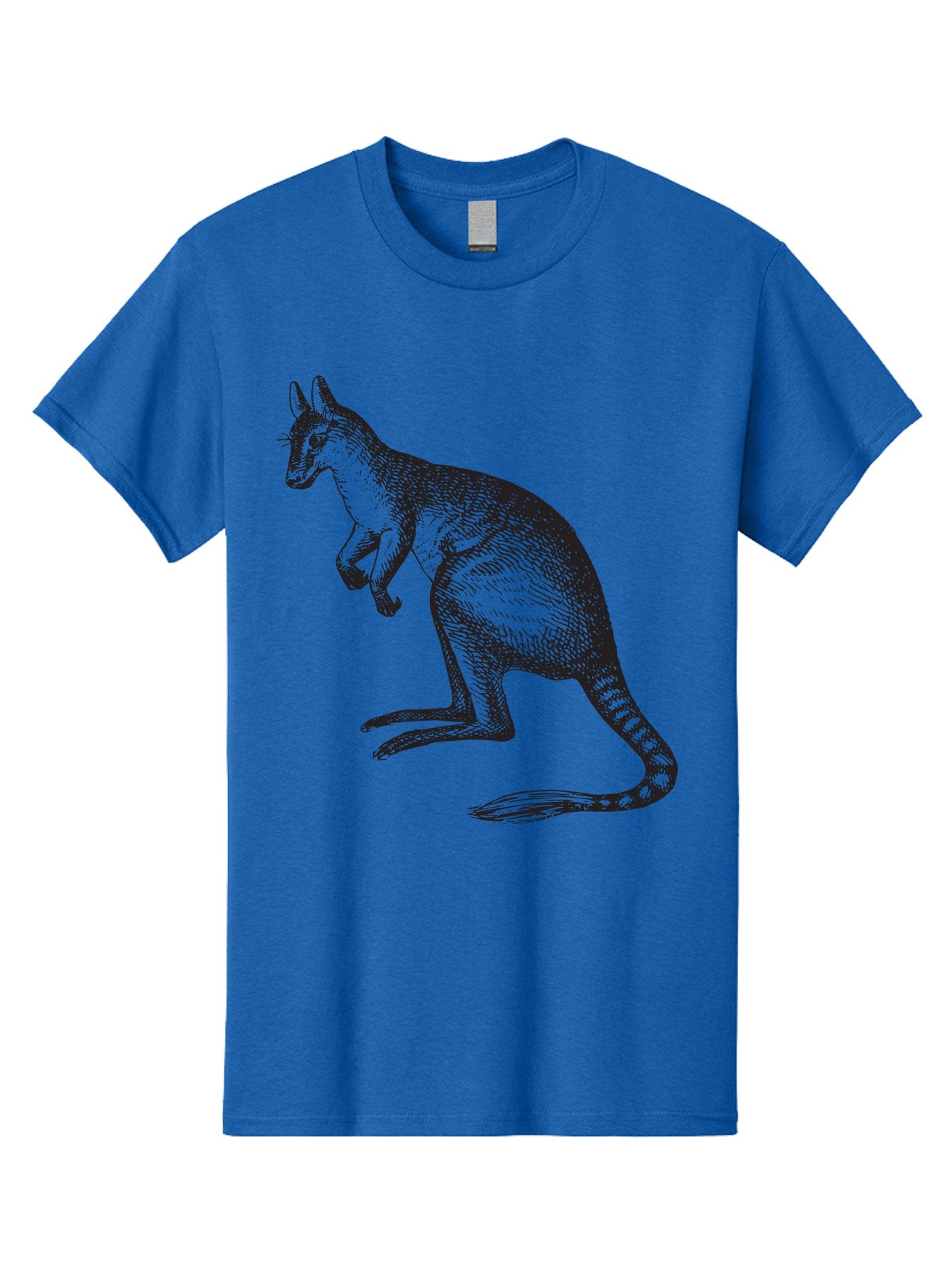 Kangaroo Men'S Graphic Tee, 100% Cotton, Comfortable Casual Summer Wear, Machine Washable, Kangaroo Illustration, Marsupial Animal, Wildlife Art, Australian Fauna, Hopping Kangaroo, Wildlife Illustration, Animal Drawing Aad902 7