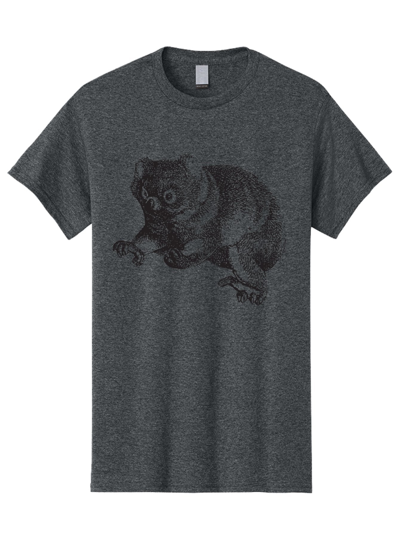 Koala Men'S Graphic Tee, 100% Cotton, Comfortable Casual Summer Wear, Machine Washable, Koala Illustration, Marsupial Animal, Wildlife Art, Australian Native, Cute Creature, Sketch Drawing, Detailed Texture, Furry Mammal, Wildlife Conservation Aad903 8