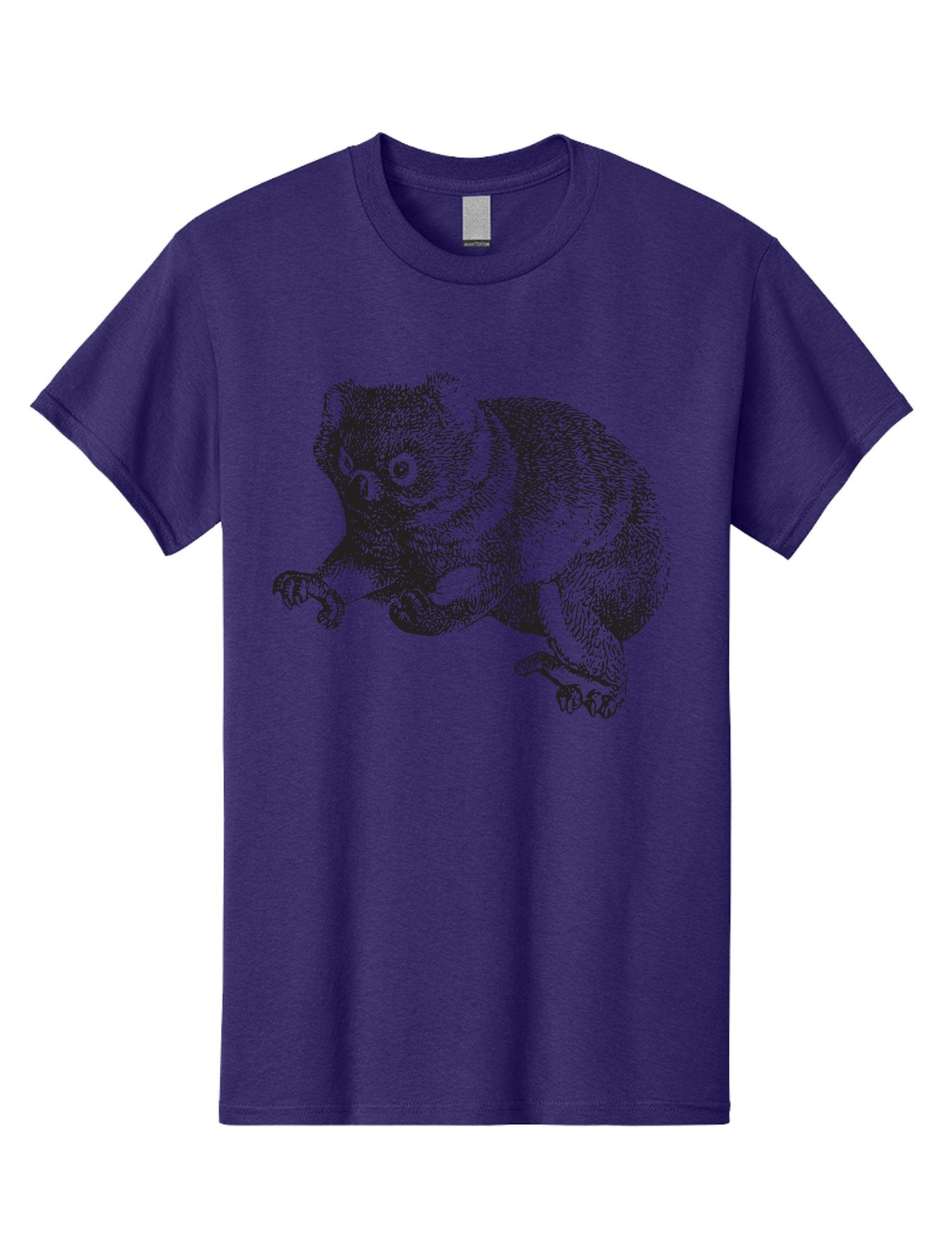 Koala Men'S Graphic Tee, 100% Cotton, Comfortable Casual Summer Wear, Machine Washable, Koala Illustration, Marsupial Animal, Wildlife Art, Australian Native, Cute Creature, Sketch Drawing, Detailed Texture, Furry Mammal, Wildlife Conservation Aad903 13