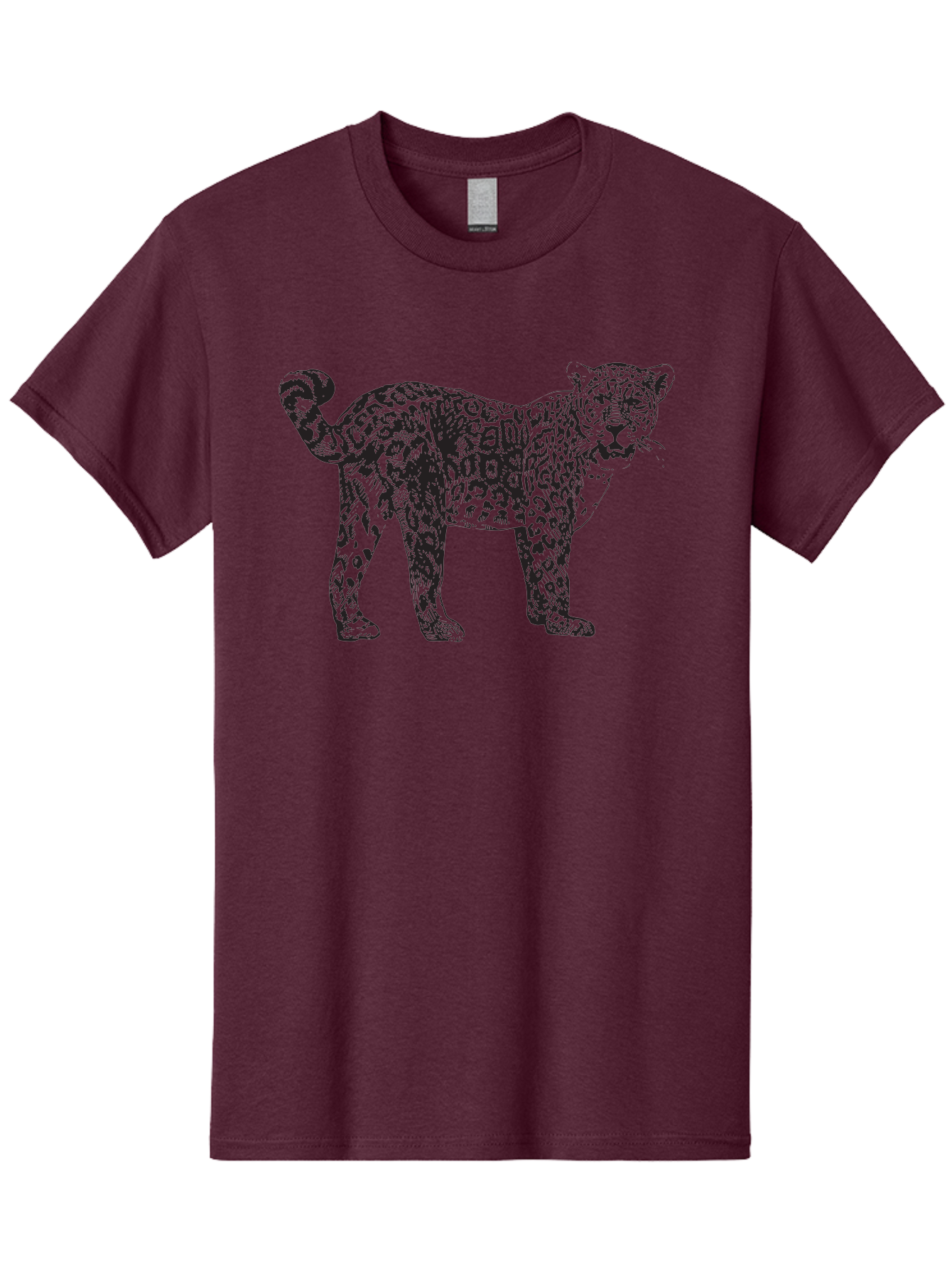 Leopard Men'S Graphic Tee, 100% Cotton, Comfortable Casual Summer Wear, Machine Washable, Spotted Leopard, Wild Cat, Animal Print, Leopard Illustration, Graphic Design, Bold Artwork, Fierce Animal, Detailed Texture, Wildlife Art Aad907 23