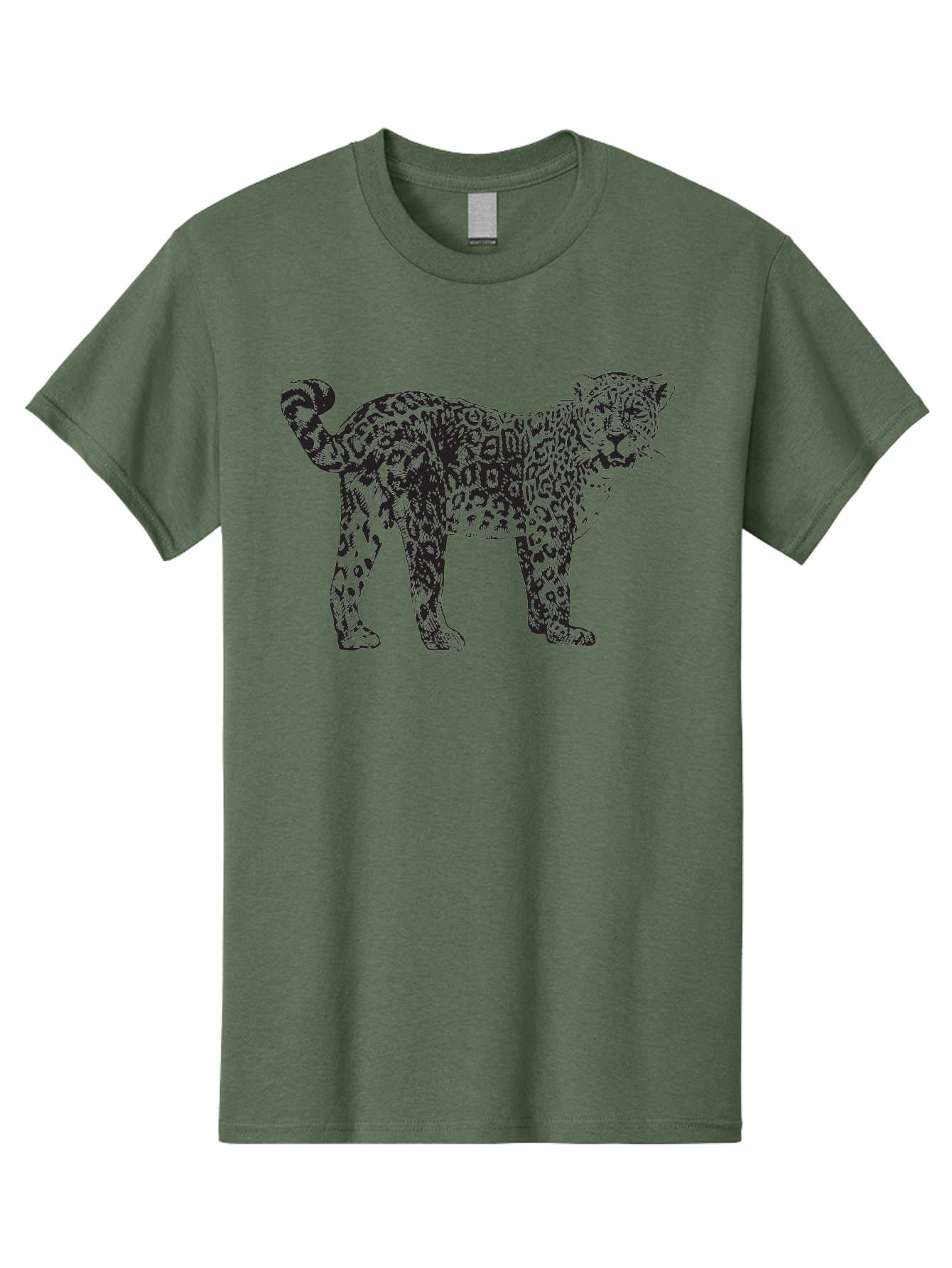 Leopard Men'S Graphic Tee, 100% Cotton, Comfortable Casual Summer Wear, Machine Washable, Spotted Leopard, Wild Cat, Animal Print, Leopard Illustration, Graphic Design, Bold Artwork, Fierce Animal, Detailed Texture, Wildlife Art Aad907 29