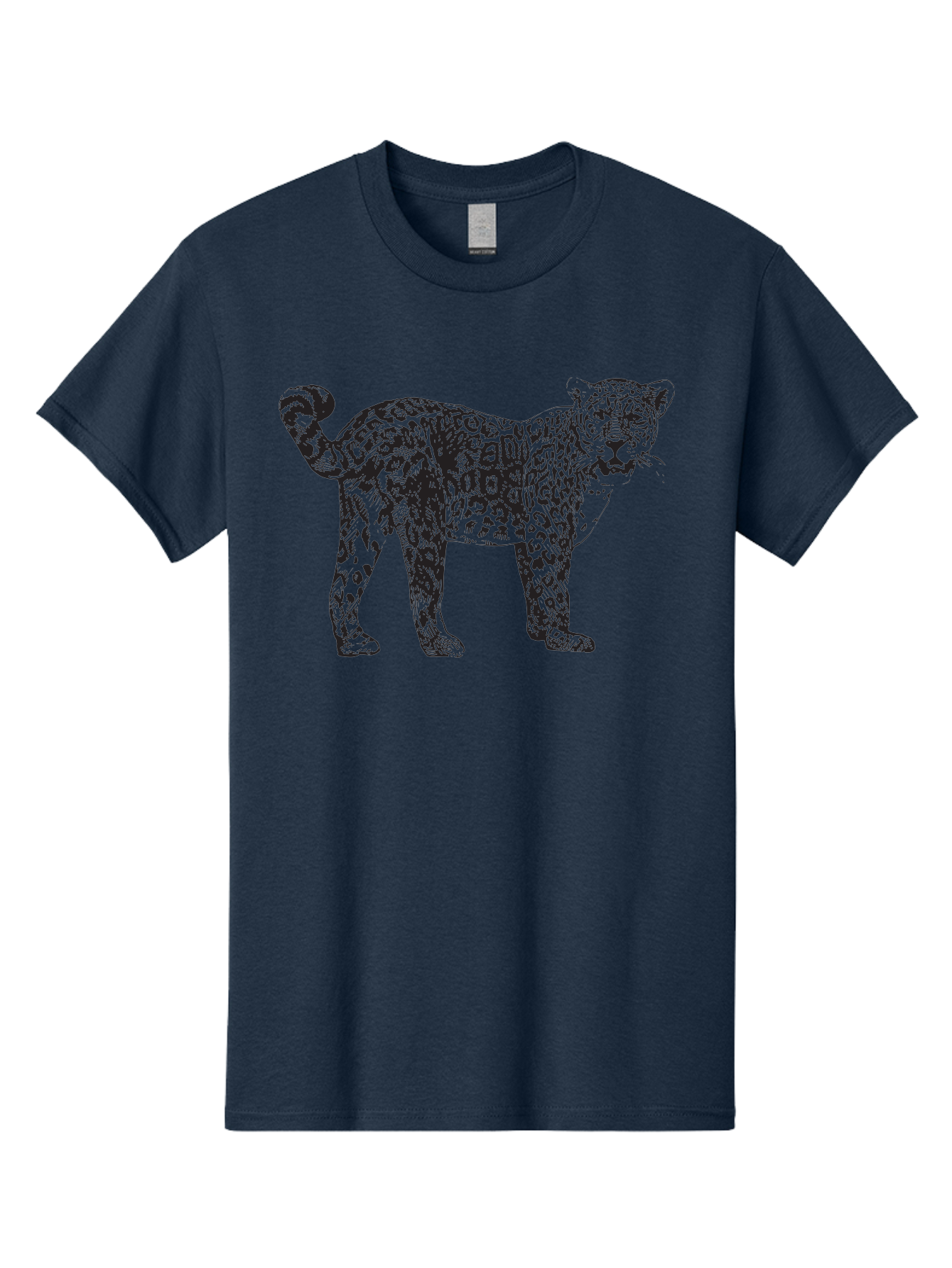 Leopard Men'S Graphic Tee, 100% Cotton, Comfortable Casual Summer Wear, Machine Washable, Spotted Leopard, Wild Cat, Animal Print, Leopard Illustration, Graphic Design, Bold Artwork, Fierce Animal, Detailed Texture, Wildlife Art Aad907 7