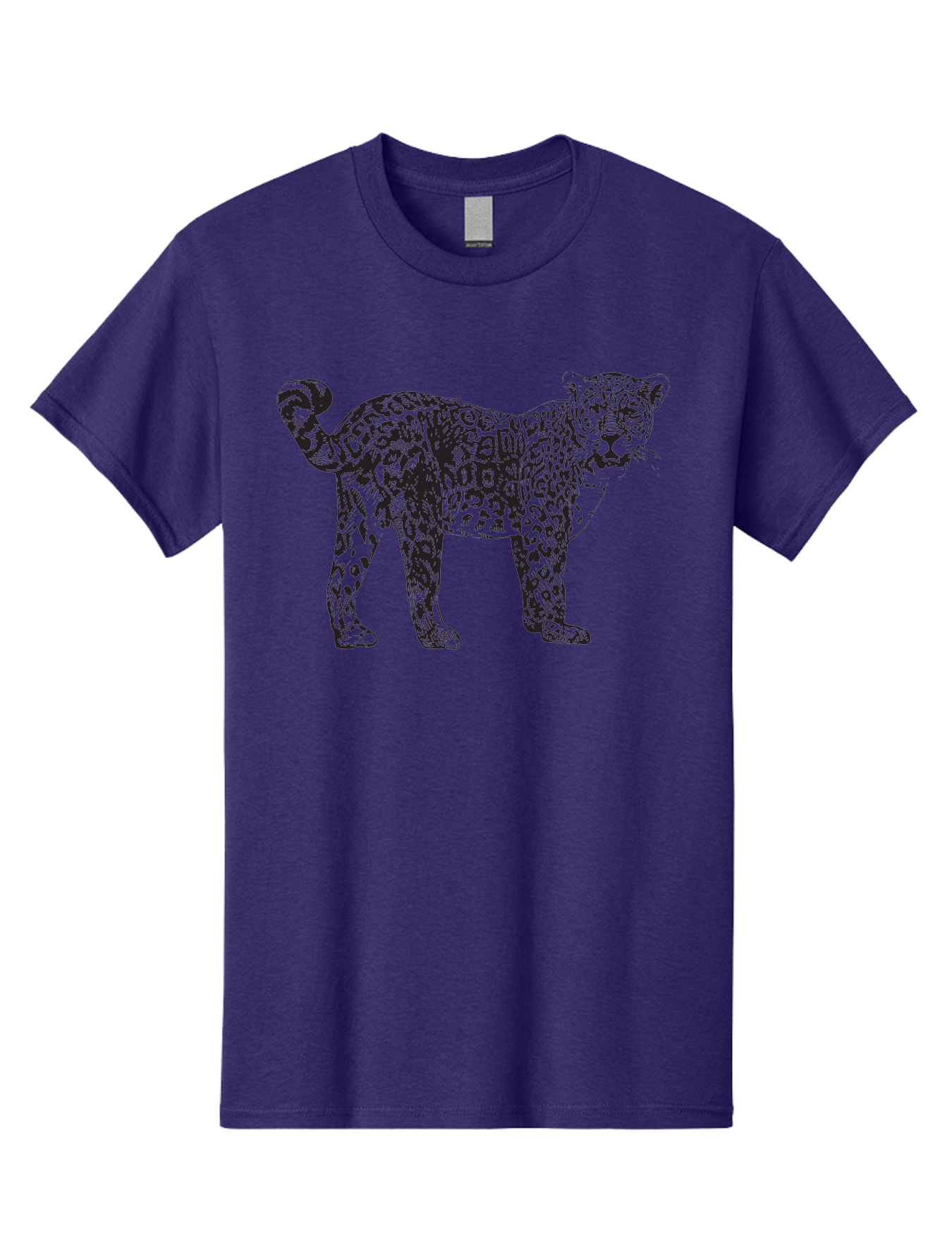 Leopard Men'S Graphic Tee, 100% Cotton, Comfortable Casual Summer Wear, Machine Washable, Spotted Leopard, Wild Cat, Animal Print, Leopard Illustration, Graphic Design, Bold Artwork, Fierce Animal, Detailed Texture, Wildlife Art Aad907 3