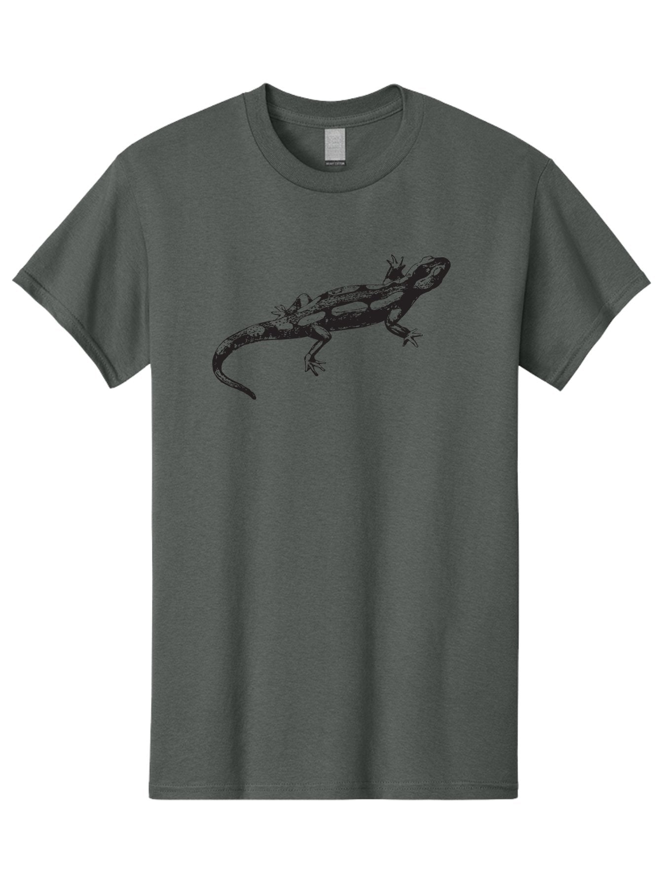 Lizard-1 Men'S Graphic Tee, 100% Cotton, Comfortable Casual Summer Wear, Machine Washable, Lizard Graphic, Reptile Illustration, Wildlife Art, Scaly Texture, Cold-Blooded Creature, Primitive Design, Detailed Drawing, Black Silhouette Aad910 8