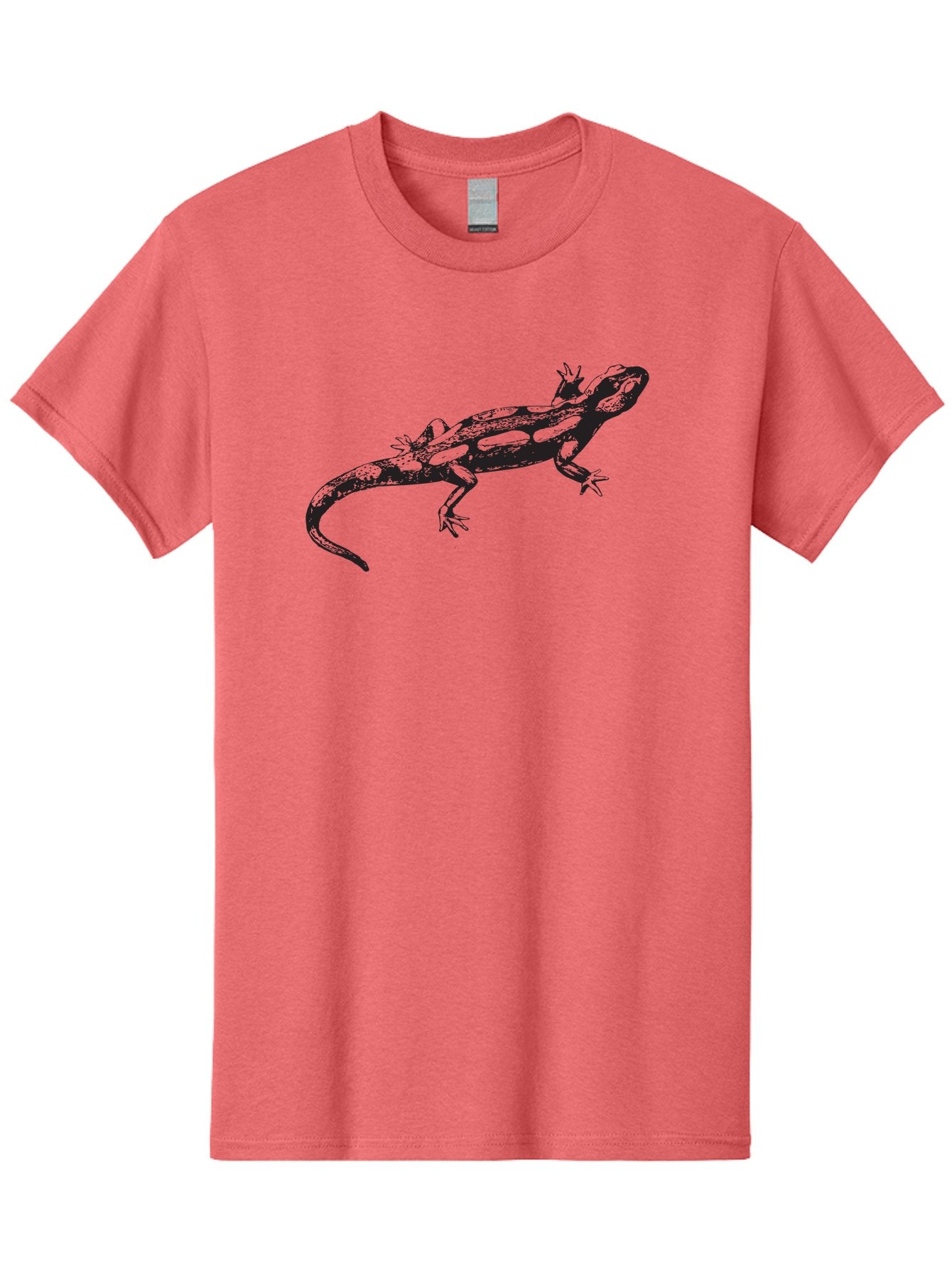 Lizard-1 Men'S Graphic Tee, 100% Cotton, Comfortable Casual Summer Wear, Machine Washable, Lizard Graphic, Reptile Illustration, Wildlife Art, Scaly Texture, Cold-Blooded Creature, Primitive Design, Detailed Drawing, Black Silhouette Aad910 3