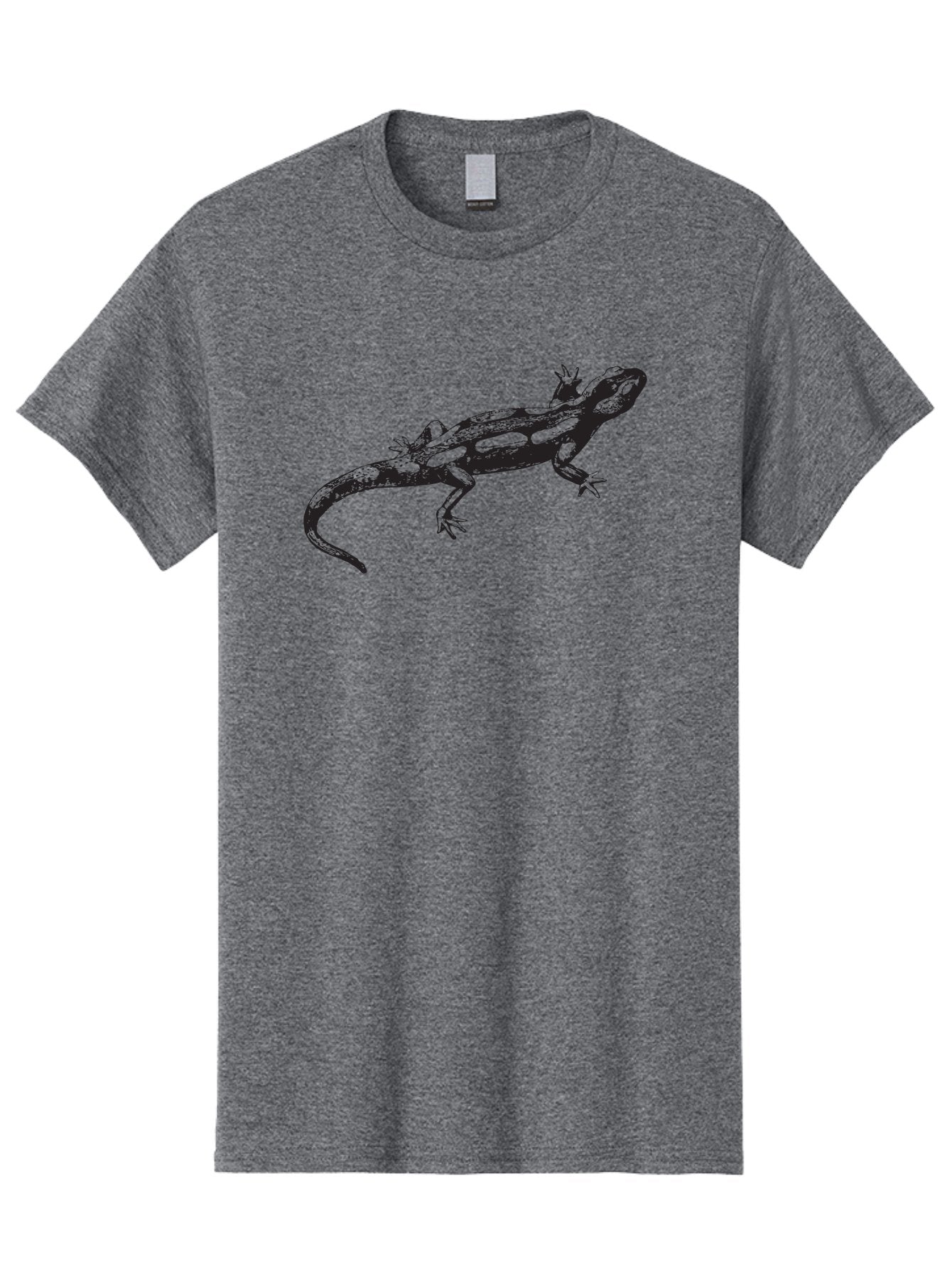 Lizard-1 Men'S Graphic Tee, 100% Cotton, Comfortable Casual Summer Wear, Machine Washable, Lizard Graphic, Reptile Illustration, Wildlife Art, Scaly Texture, Cold-Blooded Creature, Primitive Design, Detailed Drawing, Black Silhouette Aad910 5