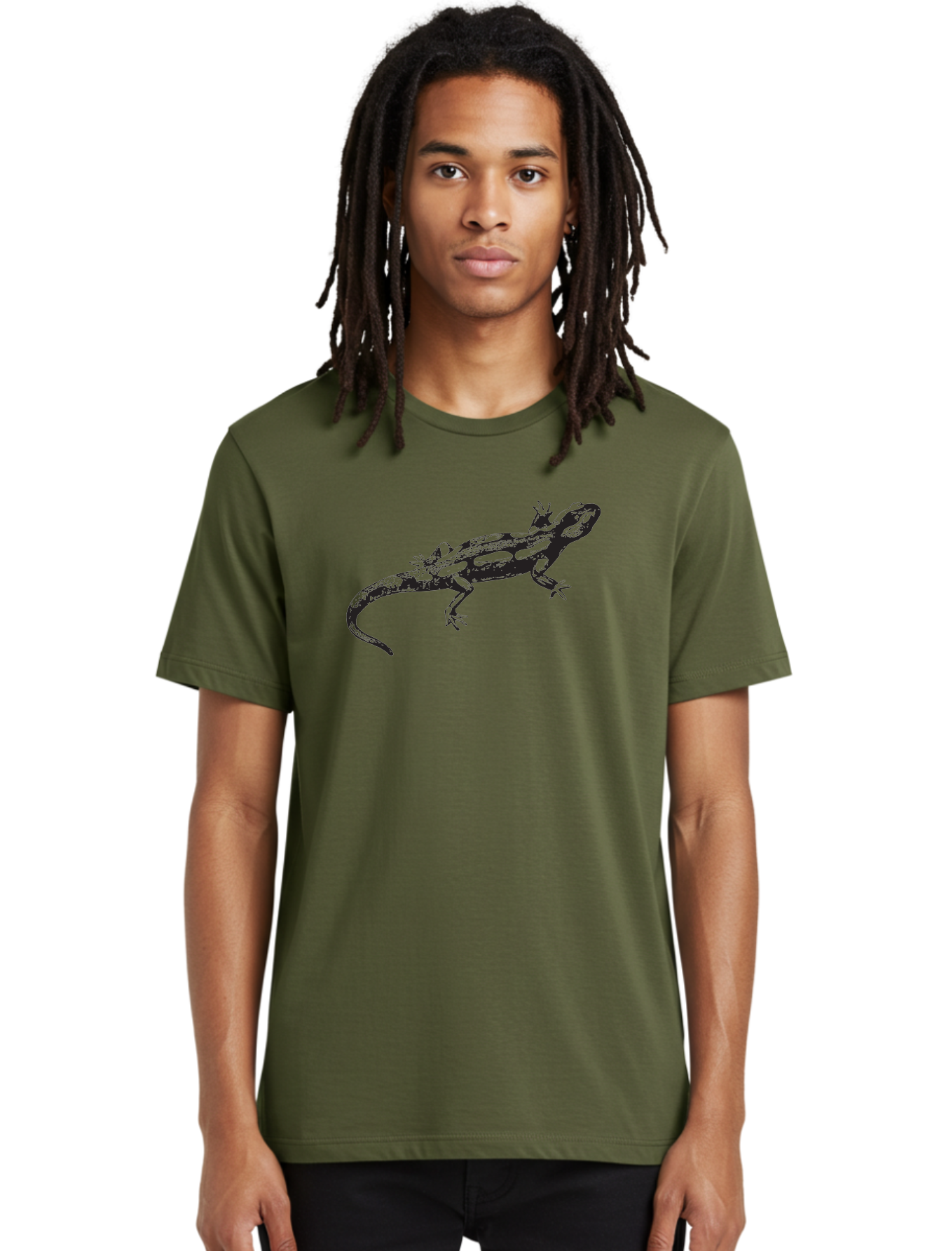 Lizard-1 Men'S Graphic Tee, 100% Cotton, Comfortable Casual Summer Wear, Machine Washable, Lizard Graphic, Reptile Illustration, Wildlife Art, Scaly Texture, Cold-Blooded Creature, Primitive Design, Detailed Drawing, Black Silhouette Aad910 8