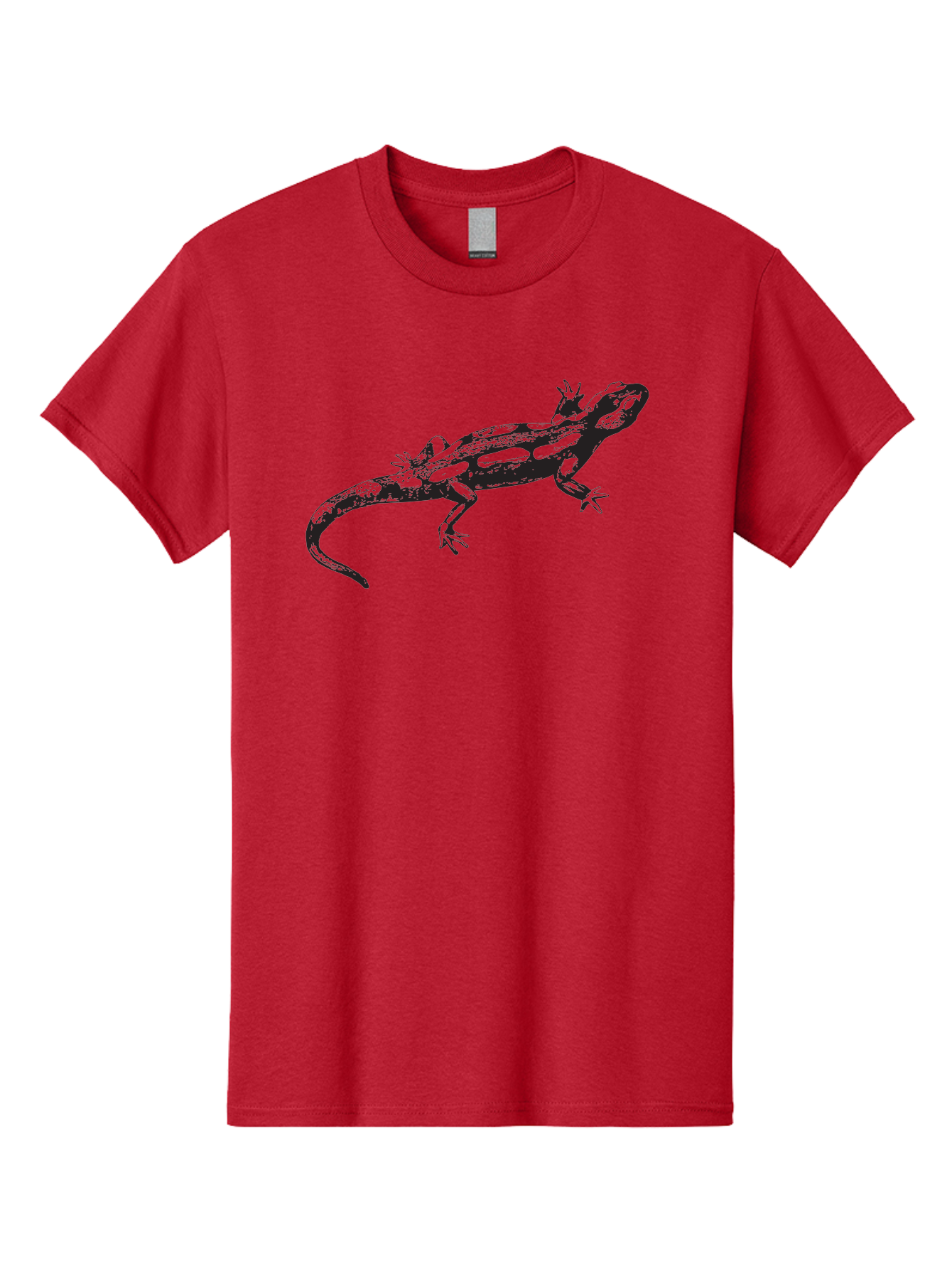 Lizard-1 Men'S Graphic Tee, 100% Cotton, Comfortable Casual Summer Wear, Machine Washable, Lizard Graphic, Reptile Illustration, Wildlife Art, Scaly Texture, Cold-Blooded Creature, Primitive Design, Detailed Drawing, Black Silhouette Aad910 23