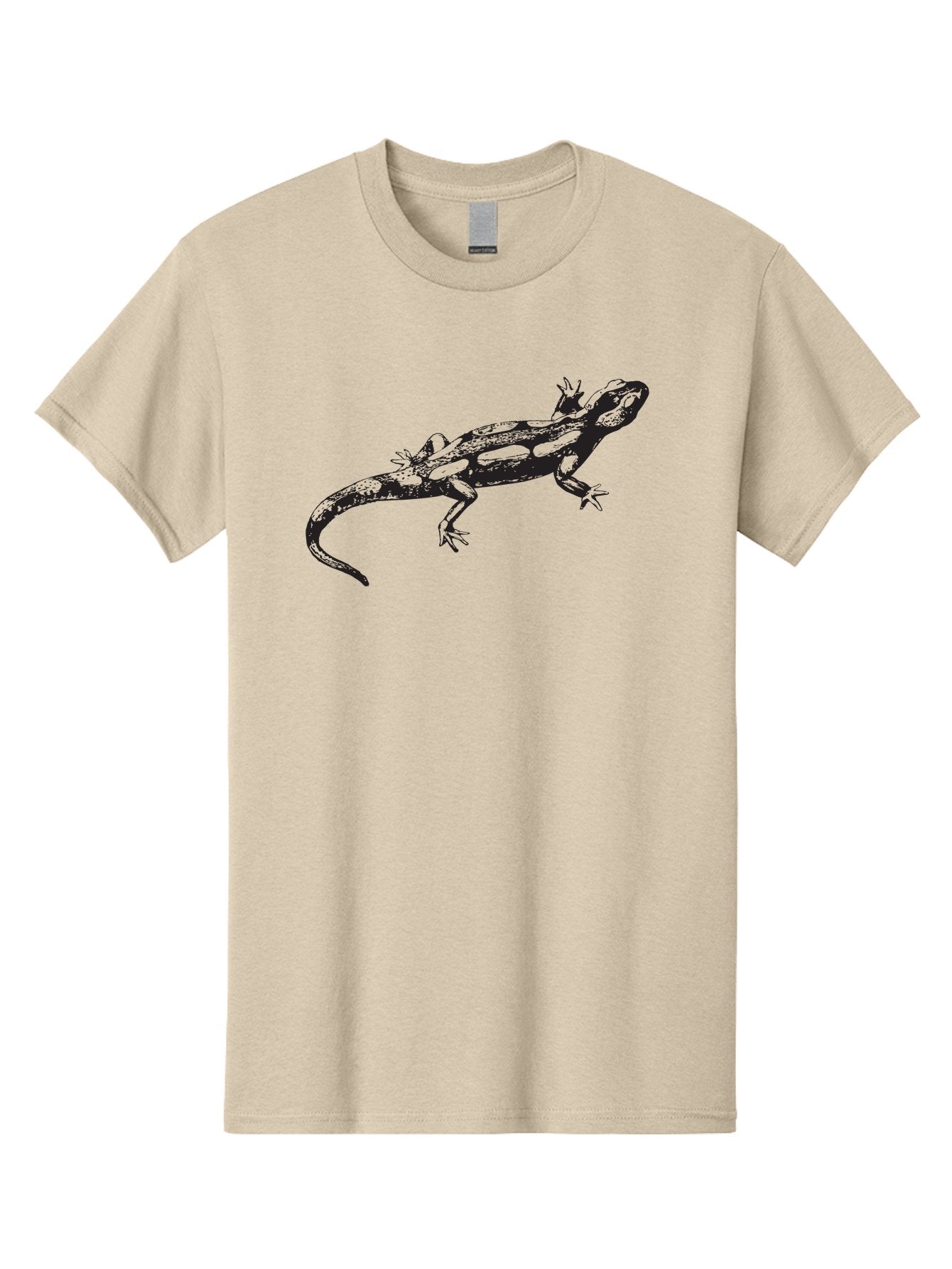 Lizard-1 Men'S Graphic Tee, 100% Cotton, Comfortable Casual Summer Wear, Machine Washable, Lizard Graphic, Reptile Illustration, Wildlife Art, Scaly Texture, Cold-Blooded Creature, Primitive Design, Detailed Drawing, Black Silhouette Aad910 10