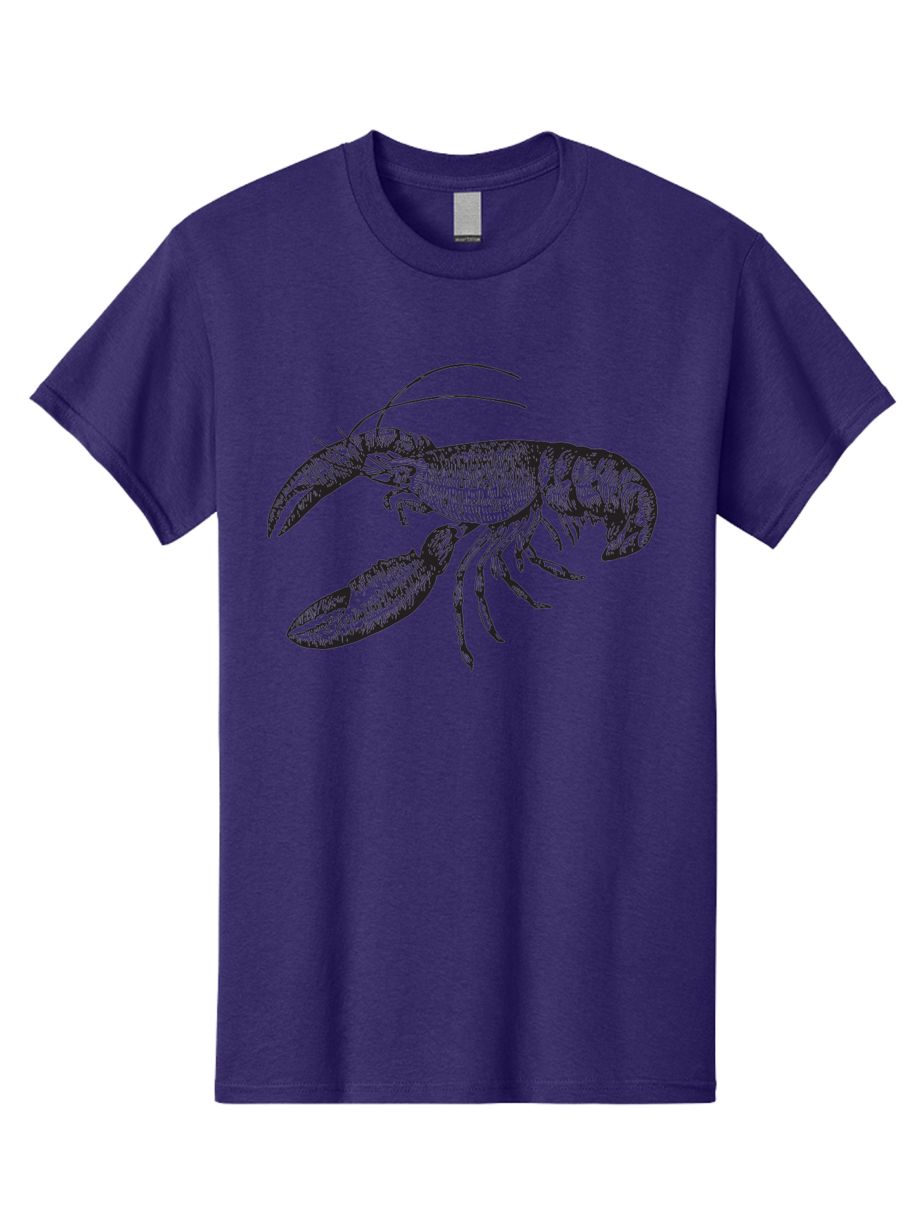 Lobster Men'S Graphic Tee, 100% Cotton, Comfortable Casual Summer Wear, Machine Washable, Lobster Illustration, Crustacean Art, Seafood Graphic, Detailed Drawing, Claw Art, Shellfish Design, Black Linework Aad913 11