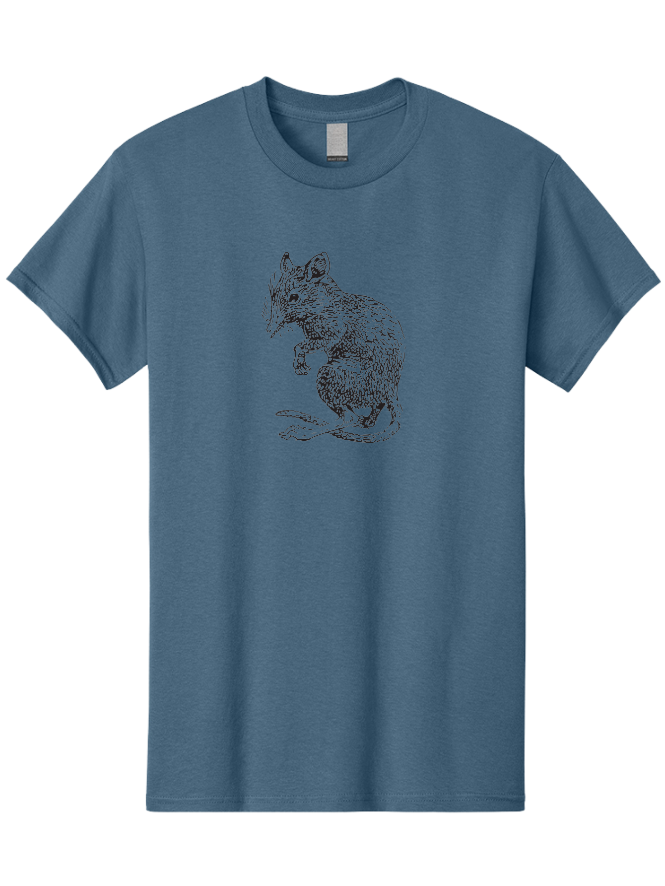 Mouse Men'S Graphic Tee, 100% Cotton, Comfortable Casual Summer Wear, Machine Washable, Mouse Illustration, Rodent Drawing, Small Mammal, Black And White Artwork, Detailed Fur Texture, Whiskers, Cartoon Style, Minimalist Design Aad918 21