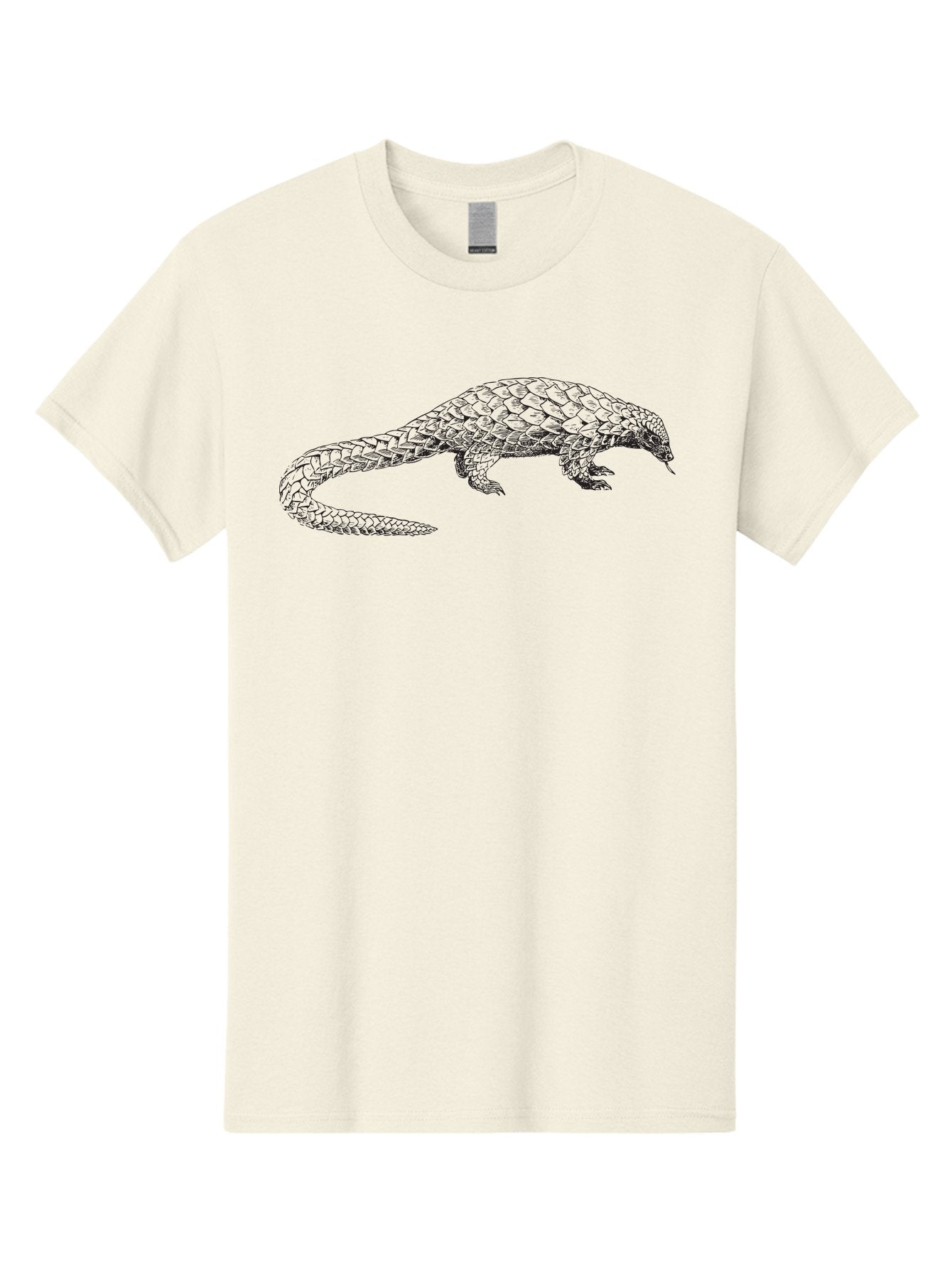 Pangolin Men'S Graphic Tee, 100% Cotton, Comfortable Casual Summer Wear, Machine Washable, Pangolin, Wild Animal, Unique Creature, Scaled Mammal, Endangered Species, Nocturnal, Burrowing Animal, Defensive Curl, Wildlife Conservation Aad923 3