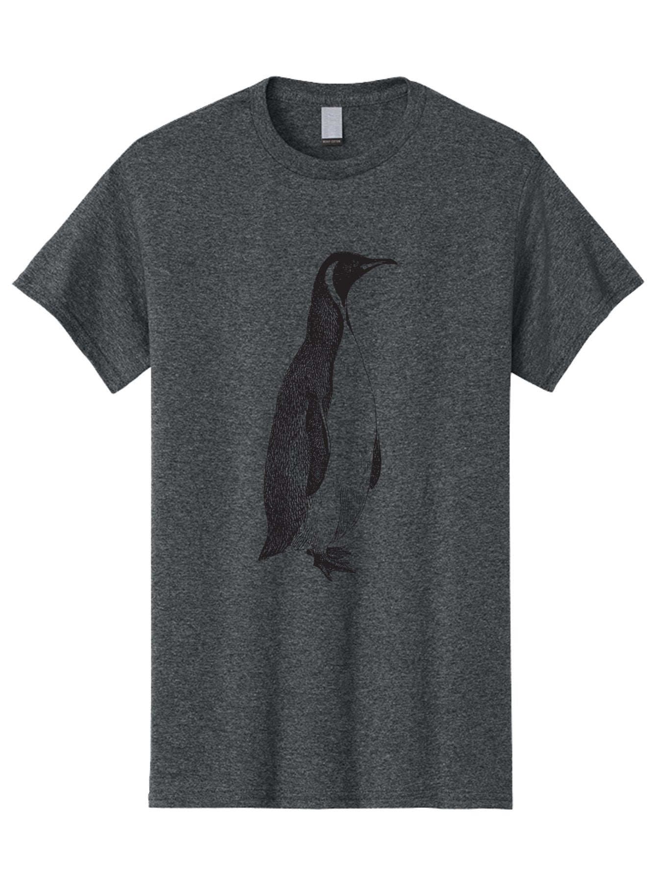 Penguin Men'S Graphic Tee, 100% Cotton, Comfortable Casual Summer Wear, Machine Washable, Penguin Illustration, Black And White Penguin, Detailed Artwork, Wildlife Graphic, Stylized Bird, Antarctic Bird, Tuxedo Bird, Flightless Bird, Aad924 14