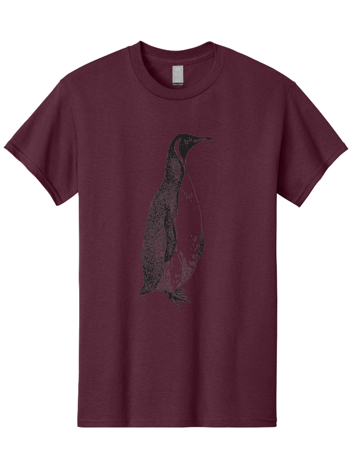 Penguin Men'S Graphic Tee, 100% Cotton, Comfortable Casual Summer Wear, Machine Washable, Penguin Illustration, Black And White Penguin, Detailed Artwork, Wildlife Graphic, Stylized Bird, Antarctic Bird, Tuxedo Bird, Flightless Bird, Aad924 15