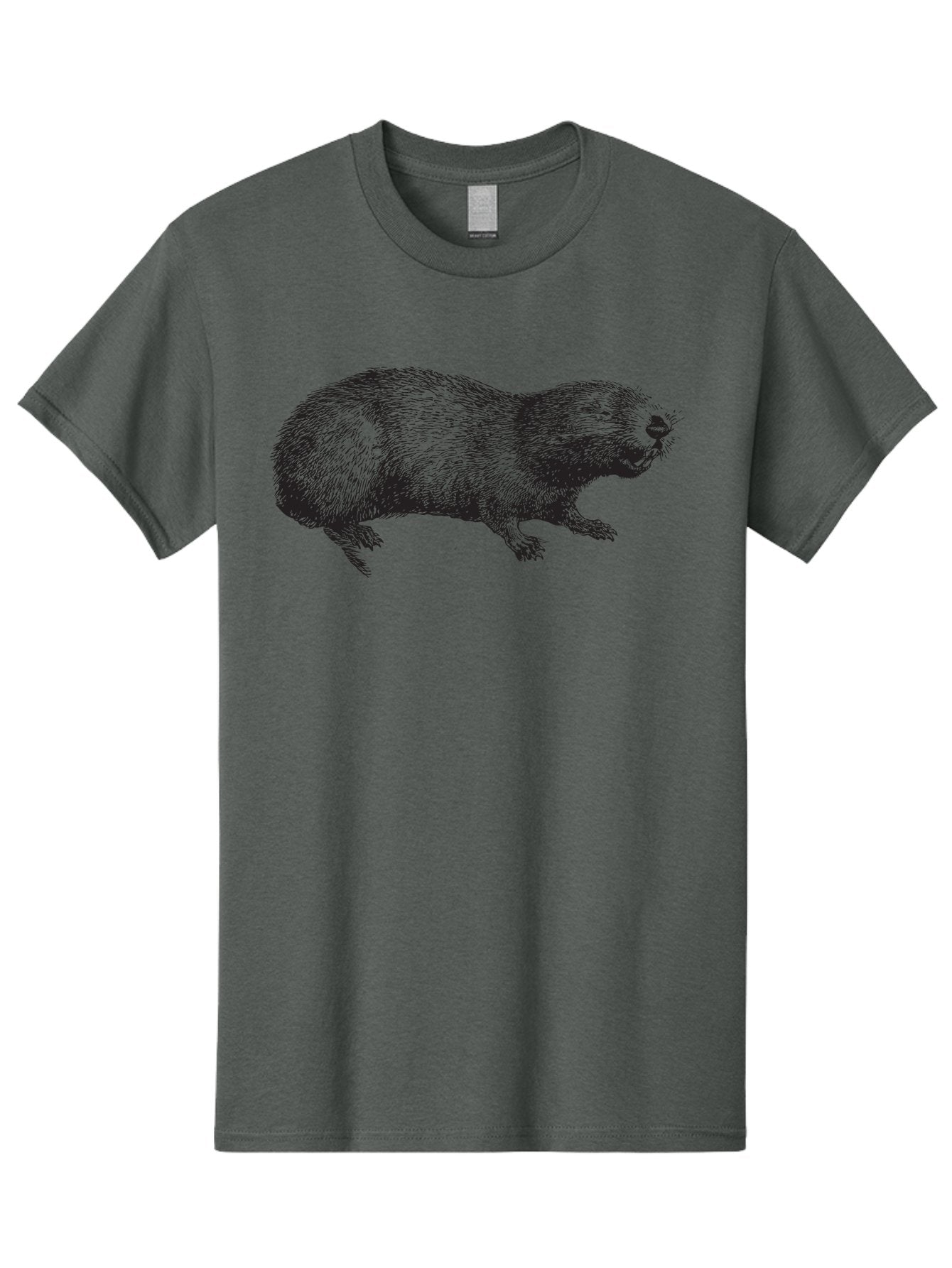 Platypus-1 Men'S Graphic Tee, 100% Cotton, Comfortable Casual Summer Wear, Machine Washable, Mole Animal, Wildlife, Underground Creature, Rodent, Illustration, Detailed Drawing, Small Mammal, Insectivorous Mammal, Furry Creature, Aad925 3