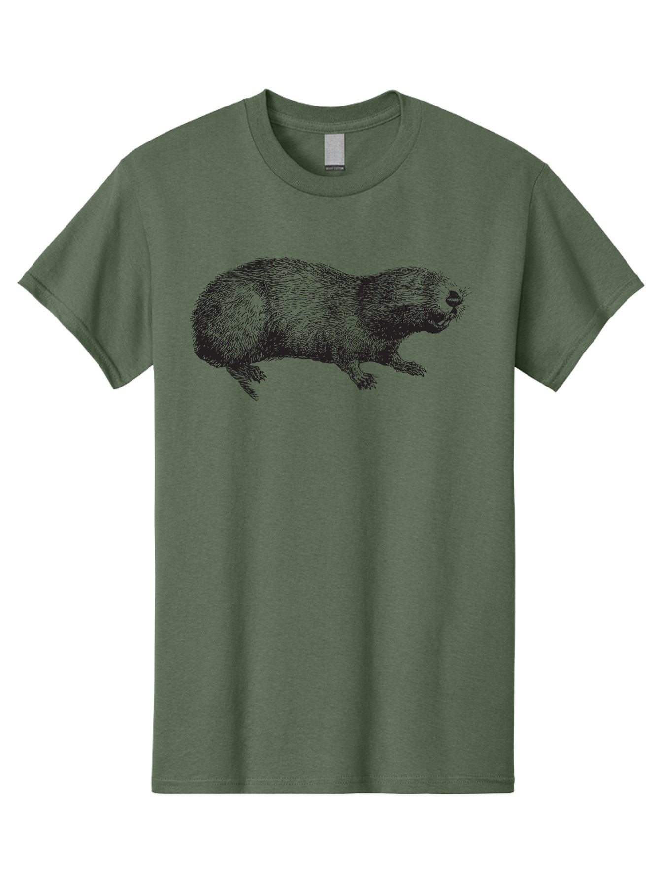 Platypus-1 Men'S Graphic Tee, 100% Cotton, Comfortable Casual Summer Wear, Machine Washable, Mole Animal, Wildlife, Underground Creature, Rodent, Illustration, Detailed Drawing, Small Mammal, Insectivorous Mammal, Furry Creature, Aad925 13