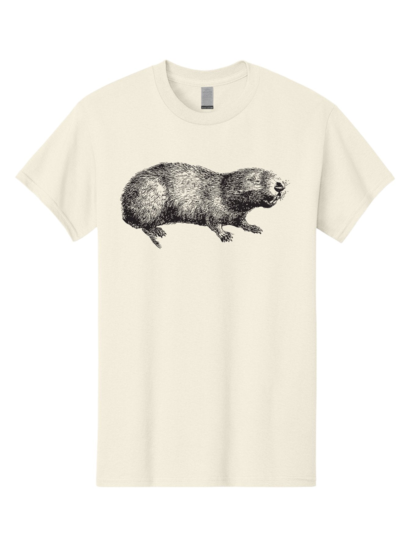 Platypus-1 Men'S Graphic Tee, 100% Cotton, Comfortable Casual Summer Wear, Machine Washable, Mole Animal, Wildlife, Underground Creature, Rodent, Illustration, Detailed Drawing, Small Mammal, Insectivorous Mammal, Furry Creature, Aad925