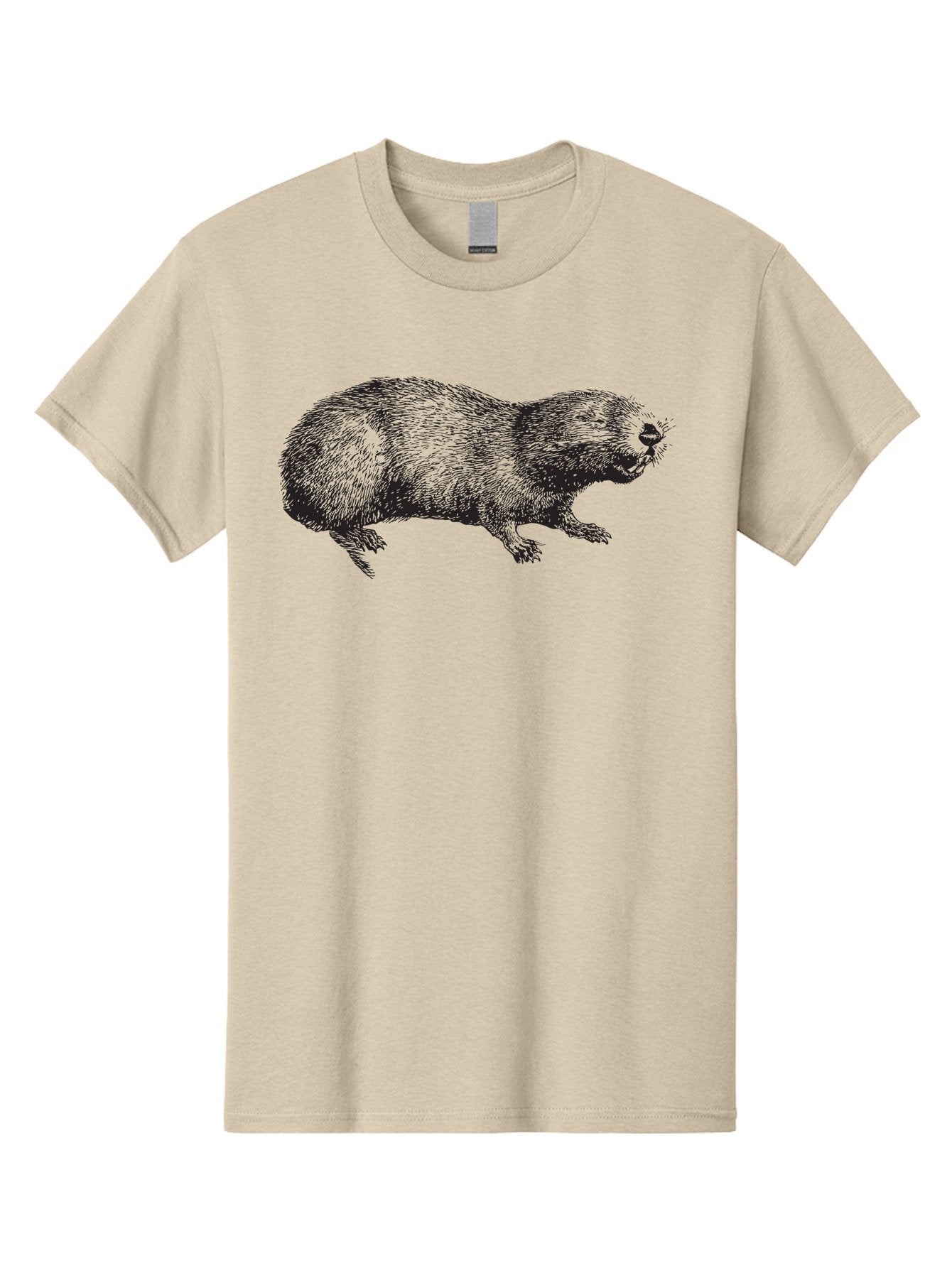 Platypus-1 Men'S Graphic Tee, 100% Cotton, Comfortable Casual Summer Wear, Machine Washable, Mole Animal, Wildlife, Underground Creature, Rodent, Illustration, Detailed Drawing, Small Mammal, Insectivorous Mammal, Furry Creature, Aad925 12