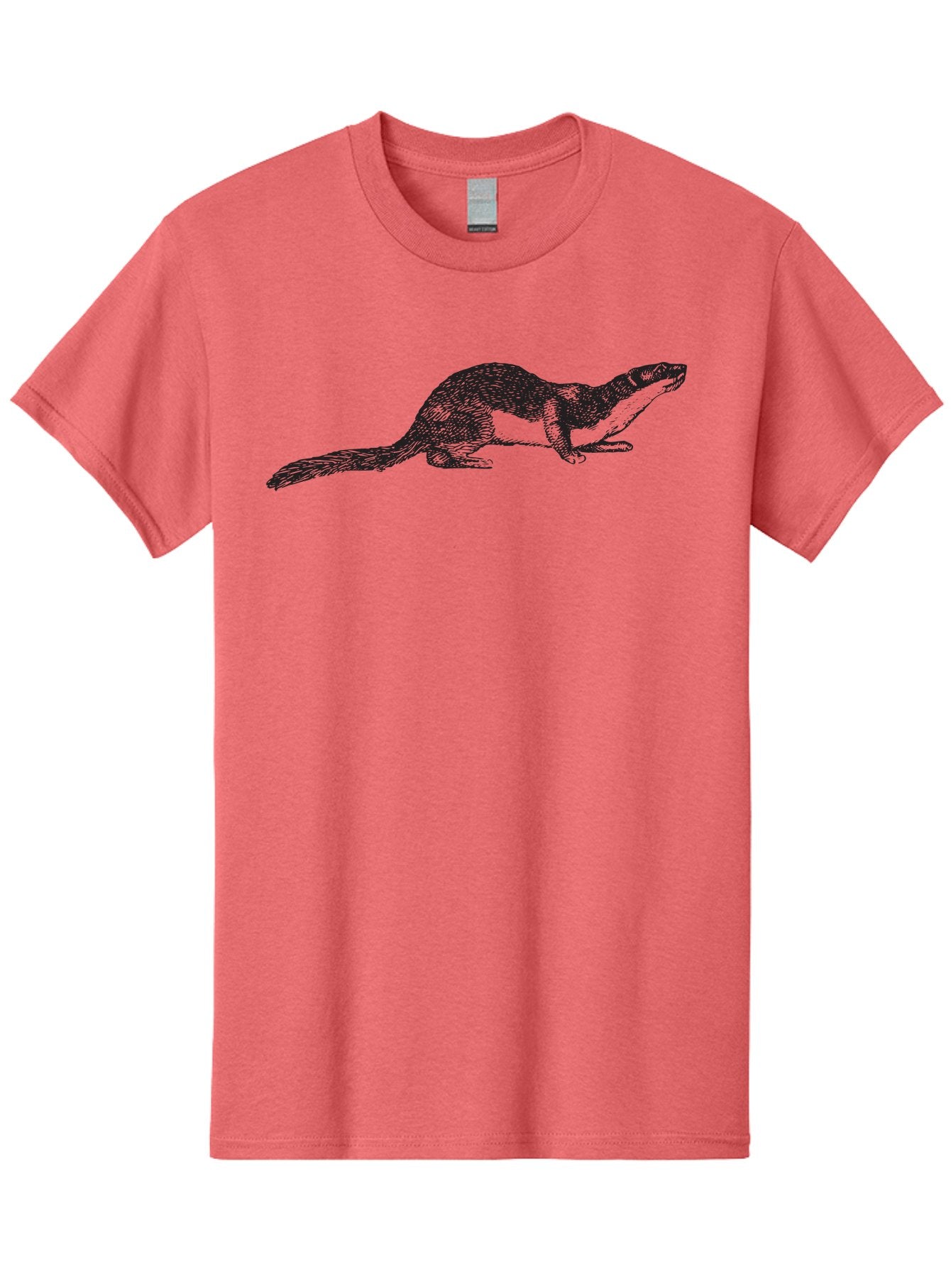 Platypus-2 Men'S Graphic Tee, 100% Cotton, Comfortable Casual Summer Wear, Machine Washable, Ink Illustration Of Otter, Wildlife Artwork, Detailed Animal Drawing, Otter In Motion, Aquatic Mammal, Wild Otter Aad926 12