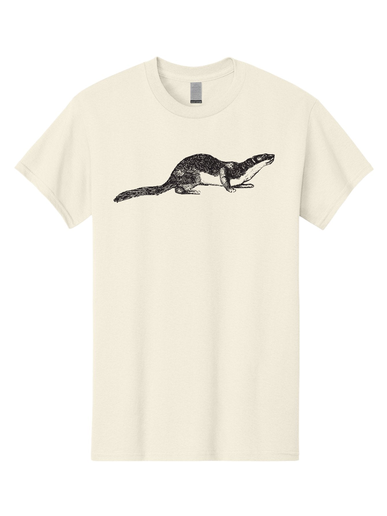 Platypus-2 Men'S Graphic Tee, 100% Cotton, Comfortable Casual Summer Wear, Machine Washable, Ink Illustration Of Otter, Wildlife Artwork, Detailed Animal Drawing, Otter In Motion, Aquatic Mammal, Wild Otter Aad926 13