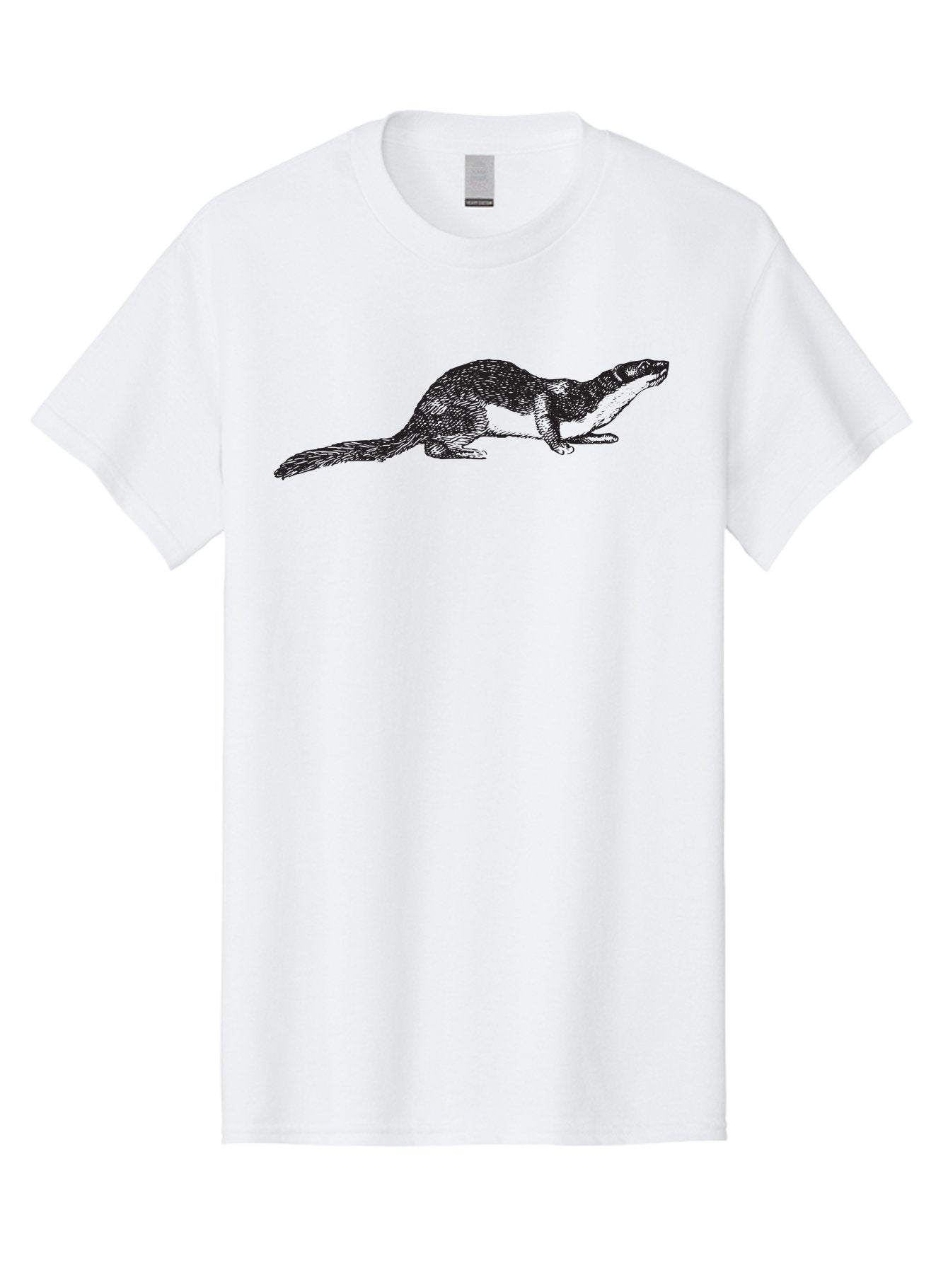 Platypus-2 Men'S Graphic Tee, 100% Cotton, Comfortable Casual Summer Wear, Machine Washable, Ink Illustration Of Otter, Wildlife Artwork, Detailed Animal Drawing, Otter In Motion, Aquatic Mammal, Wild Otter Aad926 4