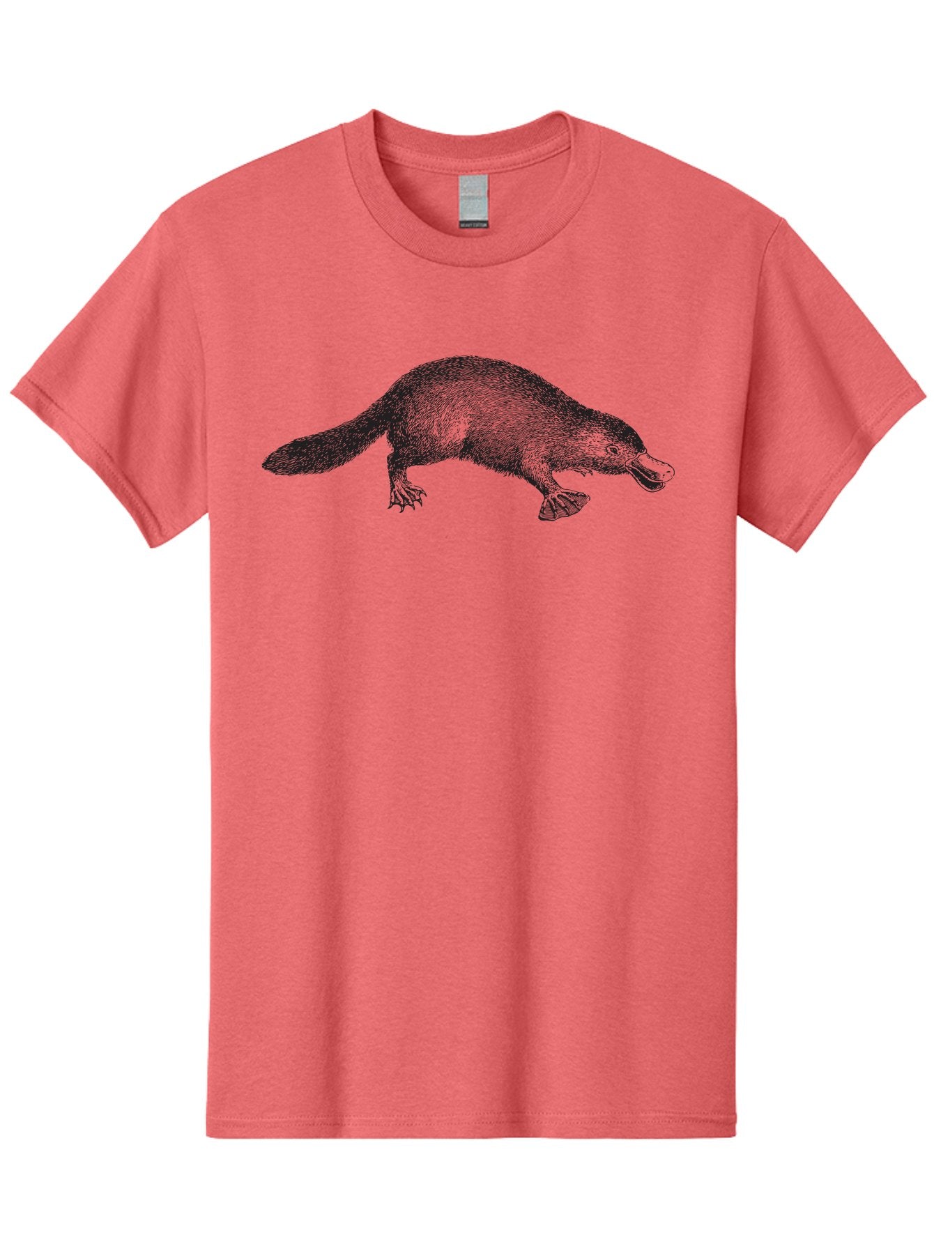 Platypus Men'S Graphic Tee, 100% Cotton, Comfortable Casual Summer Wear, Machine Washable, Platypus Illustration, Duck-Billed Animal, Unique Creature, Wildlife Art, Animal Drawing, Egg-Laying Mammal, Australian Wildlife Aad927 11