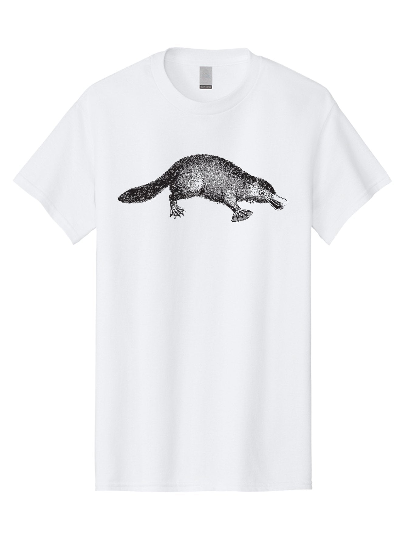 Platypus Men'S Graphic Tee, 100% Cotton, Comfortable Casual Summer Wear, Machine Washable, Platypus Illustration, Duck-Billed Animal, Unique Creature, Wildlife Art, Animal Drawing, Egg-Laying Mammal, Australian Wildlife Aad927 8