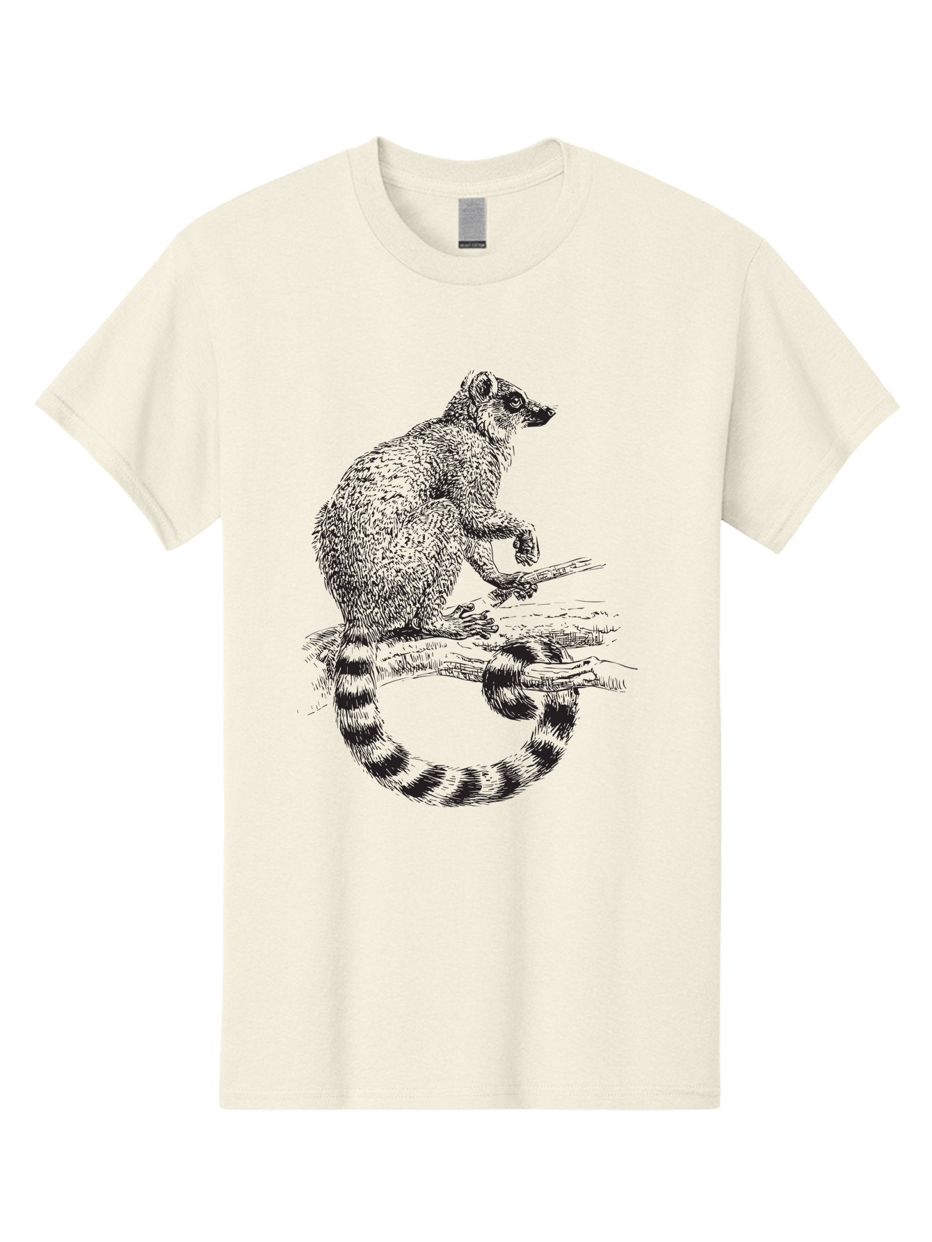 Raccoon-3 Men'S Graphic Tee, 100% Cotton, Comfortable Casual Summer Wear, Machine Washable, Raccoon On A Branch, Wildlife Illustration, Animal Art, Forest Creature, Cute Mammal, Ring-Tailed Animal, Tree Dweller, Wildlife Graphic Aad932 14
