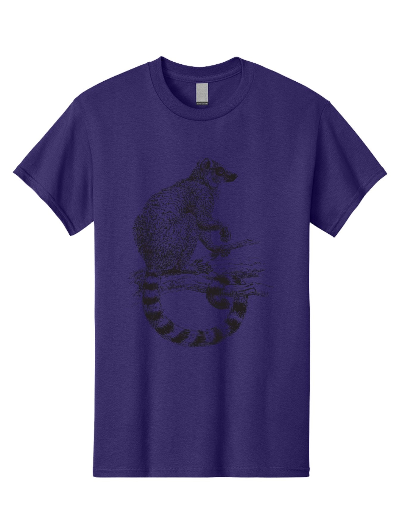 Raccoon-3 Men'S Graphic Tee, 100% Cotton, Comfortable Casual Summer Wear, Machine Washable, Raccoon On A Branch, Wildlife Illustration, Animal Art, Forest Creature, Cute Mammal, Ring-Tailed Animal, Tree Dweller, Wildlife Graphic Aad932 11