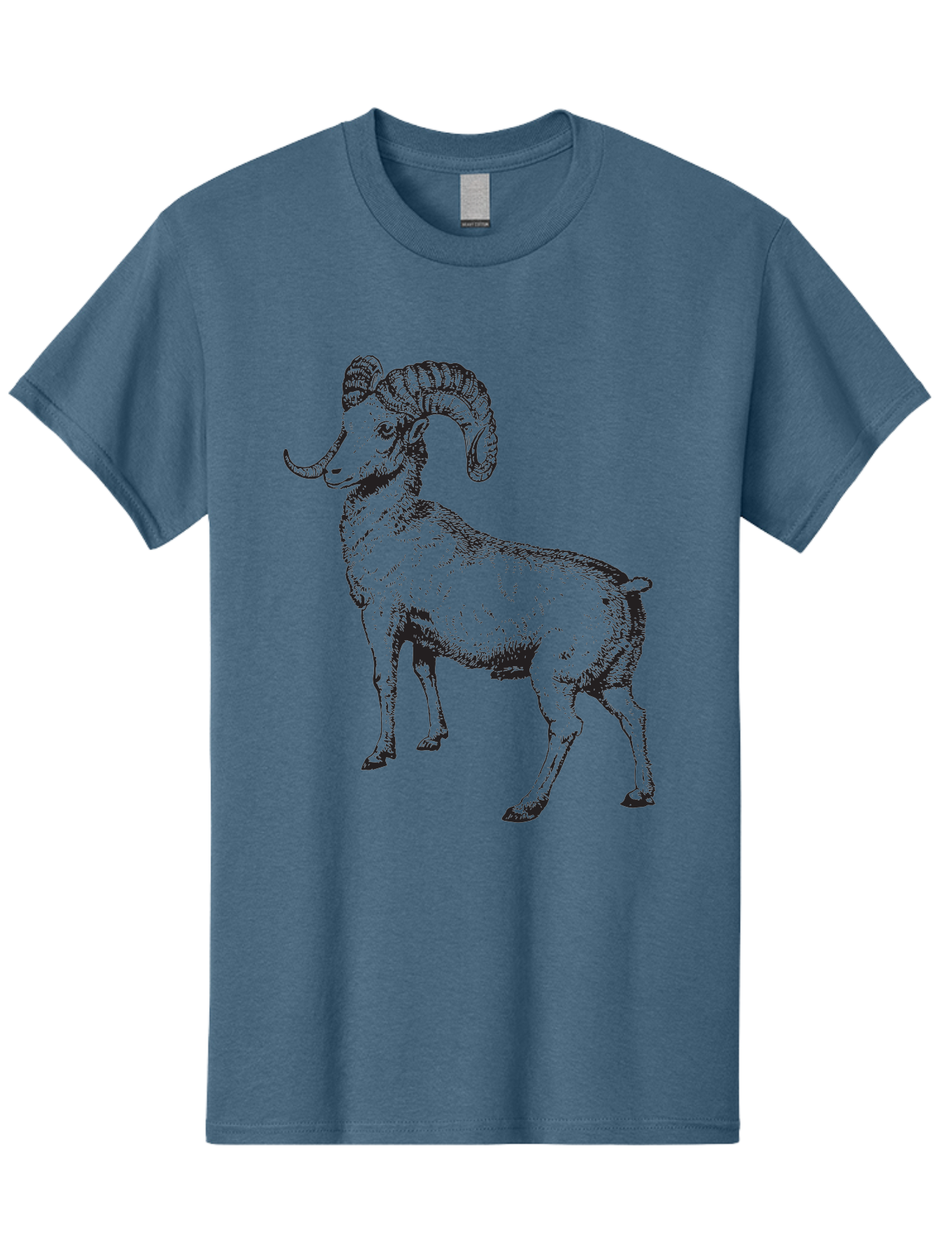 Ram Men'S Graphic Tee, 100% Cotton, Comfortable Casual Summer Wear, Machine Washable, Large Ram, Curved Horns, Wild Animal, Livestock, Farm Animal, Strong, Majestic, Nature, Wildlife, Outdoors, Rugged Aad934 17
