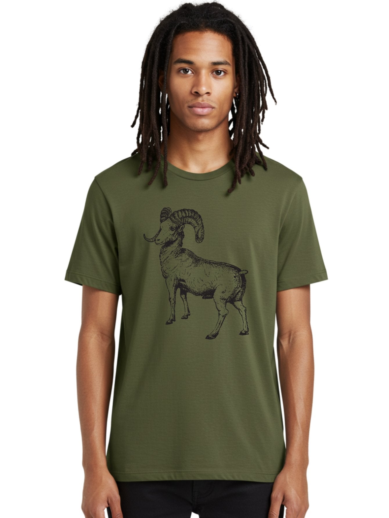Ram Men'S Graphic Tee, 100% Cotton, Comfortable Casual Summer Wear, Machine Washable, Large Ram, Curved Horns, Wild Animal, Livestock, Farm Animal, Strong, Majestic, Nature, Wildlife, Outdoors, Rugged Aad934 19