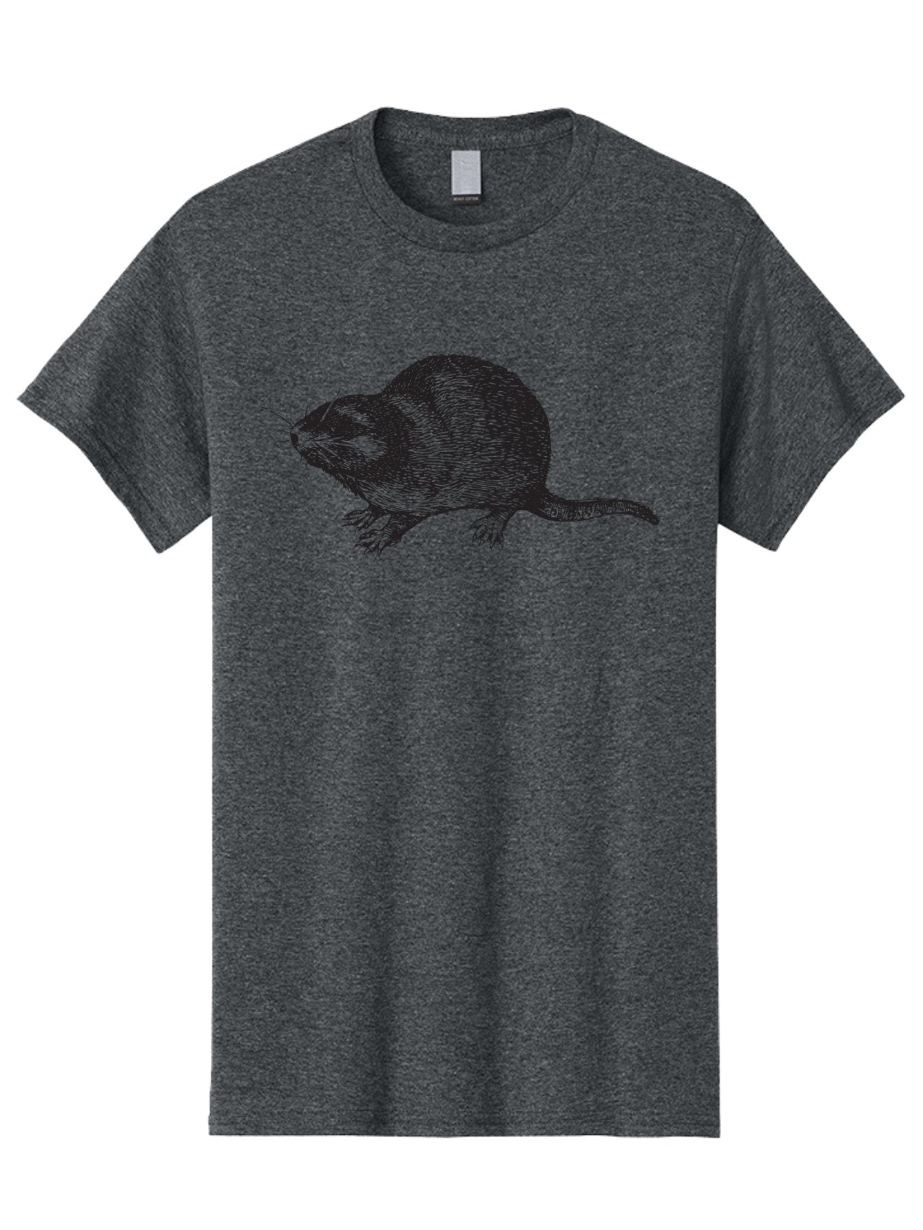 Rat-1 Men'S Graphic Tee, 100% Cotton, Comfortable Casual Summer Wear, Machine Washable, Mouse, Rodent, Small Mammal, Animal Illustration, Wildlife Art, Detailed Drawing, Whiskers, Fur Texture, Tail, Cross-Hatching Technique Aad935 15