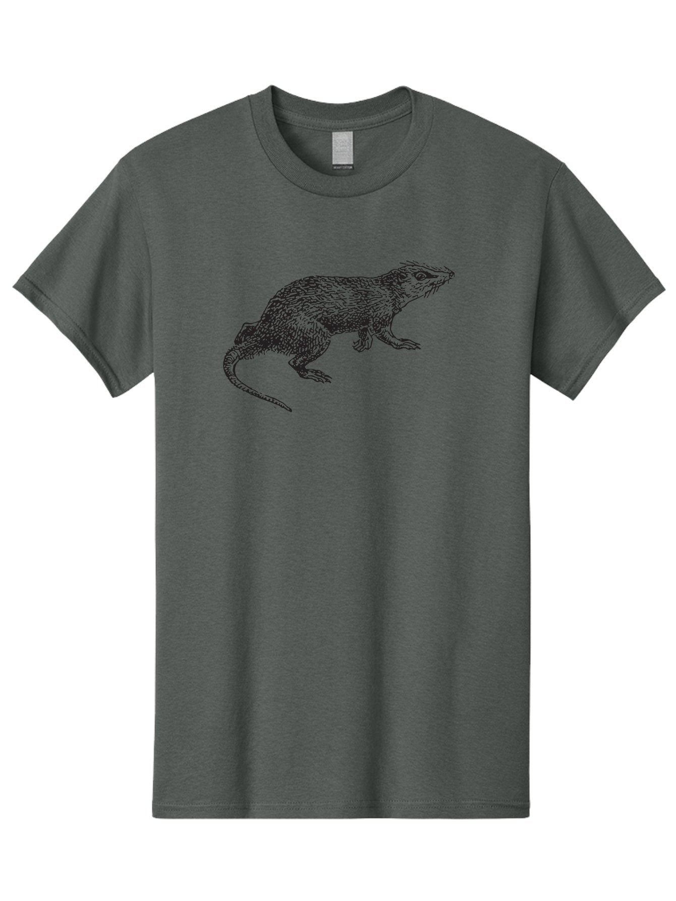 Rat-Illustration-1 Men'S Graphic Tee, 100% Cotton, Comfortable Casual Summer Wear, Machine Washable, Rat, Rodent, Animal, Mammal, Wildlife, Furry Creature, Rodentia, Small Mammal, Whiskers, Illustration, Sketch, Monochrome, Texture, Aad936 9