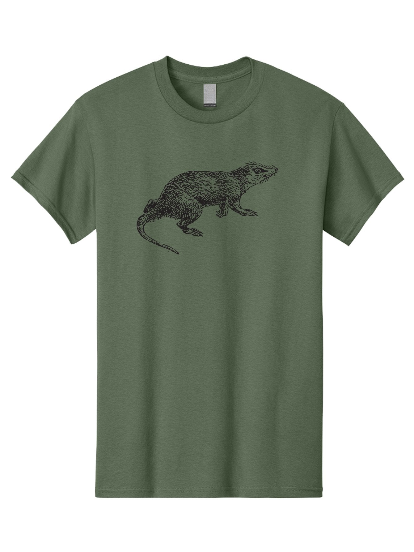 Rat-Illustration-1 Men'S Graphic Tee, 100% Cotton, Comfortable Casual Summer Wear, Machine Washable, Rat, Rodent, Animal, Mammal, Wildlife, Furry Creature, Rodentia, Small Mammal, Whiskers, Illustration, Sketch, Monochrome, Texture, Aad936 15