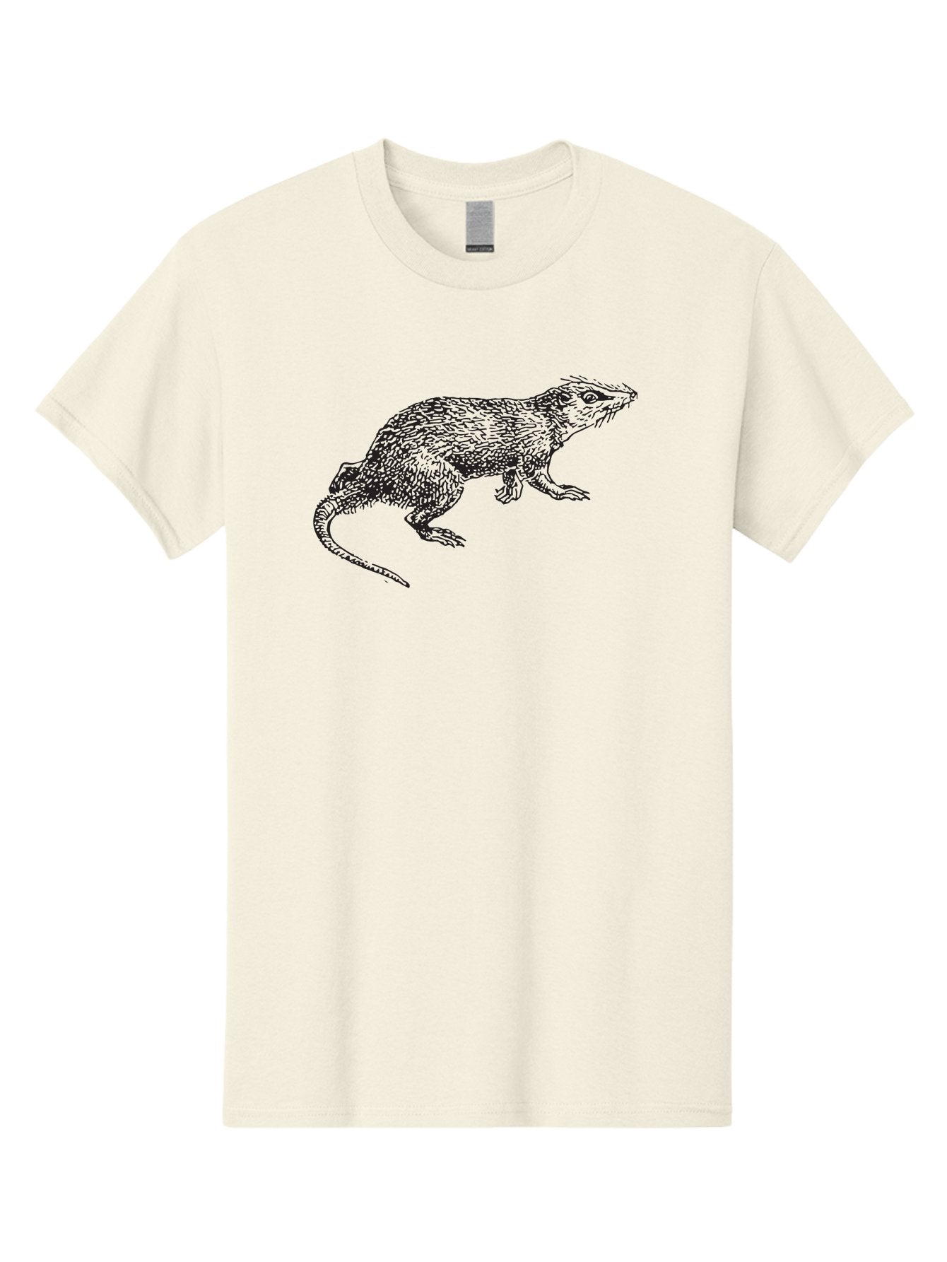 Rat-Illustration-1 Men'S Graphic Tee, 100% Cotton, Comfortable Casual Summer Wear, Machine Washable, Rat, Rodent, Animal, Mammal, Wildlife, Furry Creature, Rodentia, Small Mammal, Whiskers, Illustration, Sketch, Monochrome, Texture, Aad936 11