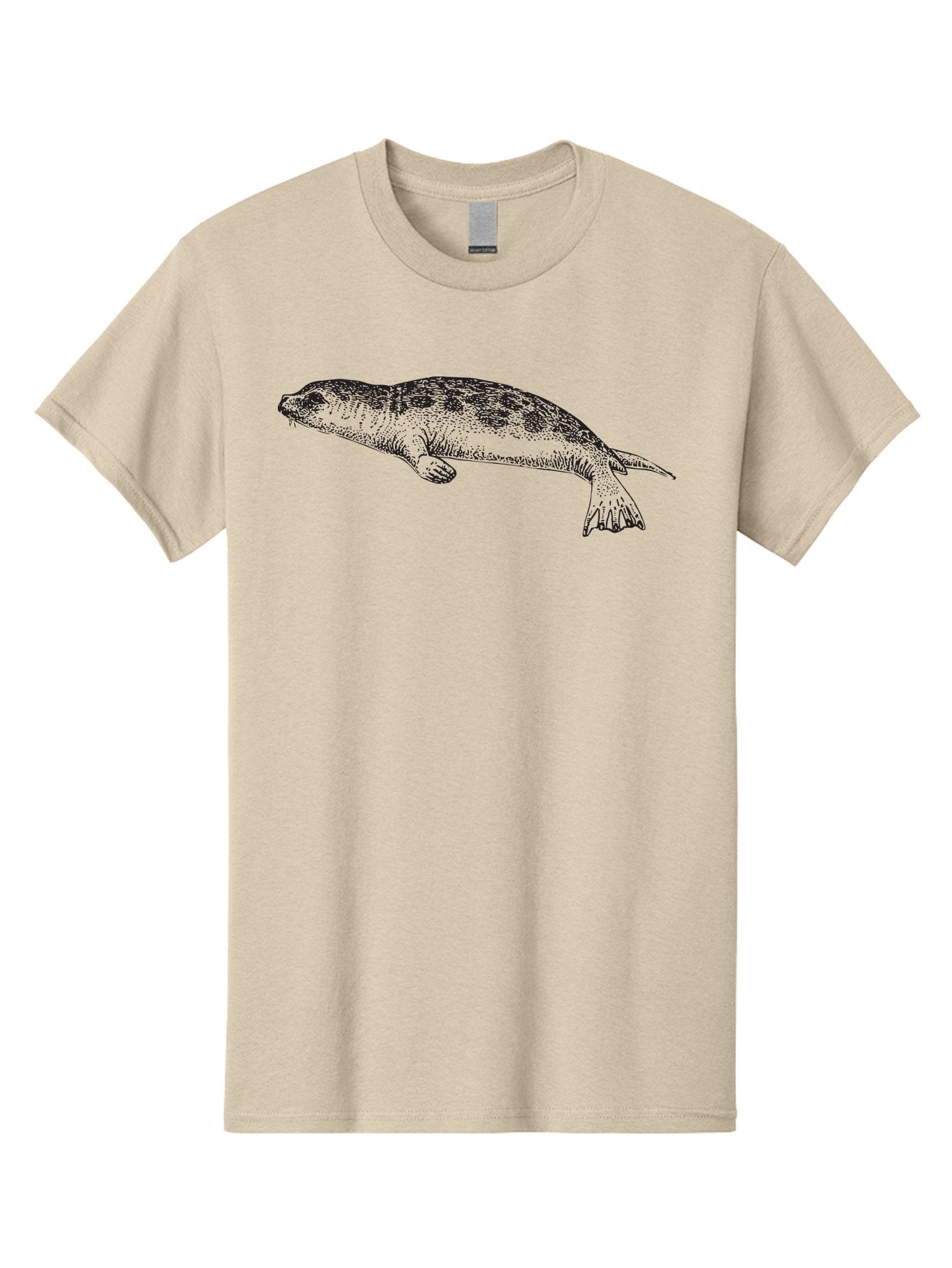 Salamander-Illustration-1 Men'S Graphic Tee, 100% Cotton, Comfortable Casual Summer Wear, Machine Washable, Turtle Illustration, Aquatic Animal, Shell Pattern, Wildlife Art, Simple Line Drawing, Vintage-Style Graphic, Turtle Species, Aad943 10