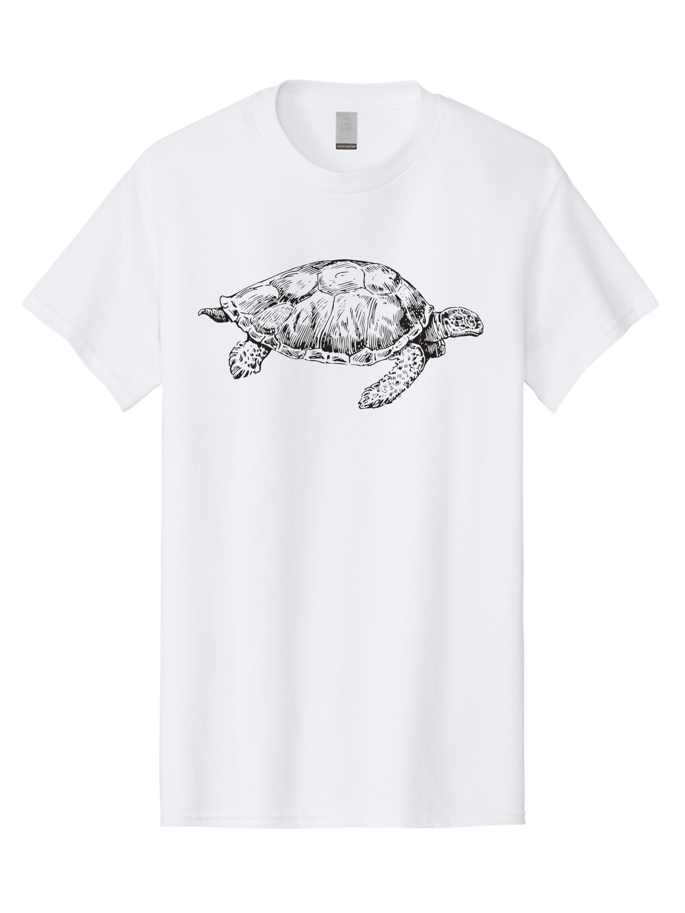 Sea-Turtle-Illustration Men'S Graphic Tee, 100% Cotton, Comfortable Casual Summer Wear, Machine Washable, Sea Turtle, Ocean Creature, Marine Life, Wildlife Illustration, Turtle Shell, Flipper, Slow-Moving Animal, Wildlife Art Aad945 19