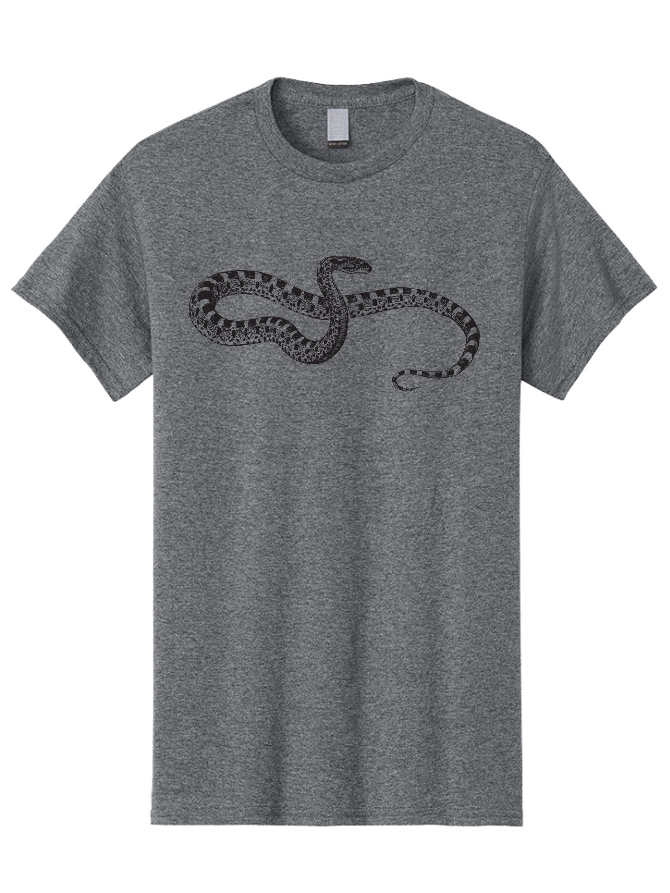 Snake-1 Men'S Graphic Tee, 100% Cotton, Comfortable Casual Summer Wear, Machine Washable, Snake, Reptile, Venomous, Wildlife, Nature, Wild Animal, Coiled Snake, Twisted Body, Snake Illustration, Fauna, Scaly Skin, Forked Tongue Aad951 6