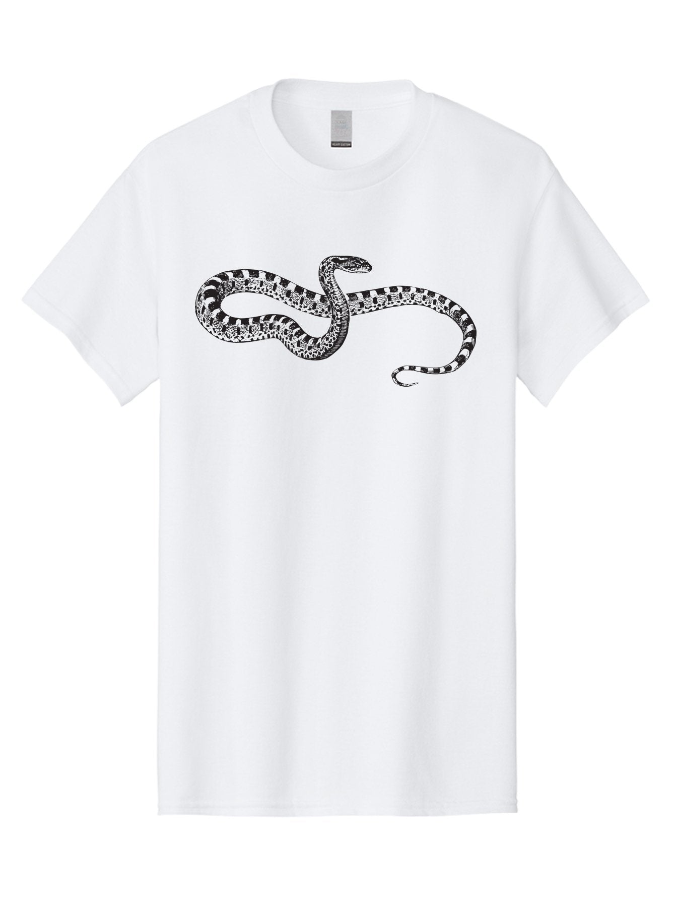 Snake-1 Men'S Graphic Tee, 100% Cotton, Comfortable Casual Summer Wear, Machine Washable, Snake, Reptile, Venomous, Wildlife, Nature, Wild Animal, Coiled Snake, Twisted Body, Snake Illustration, Fauna, Scaly Skin, Forked Tongue Aad951 9