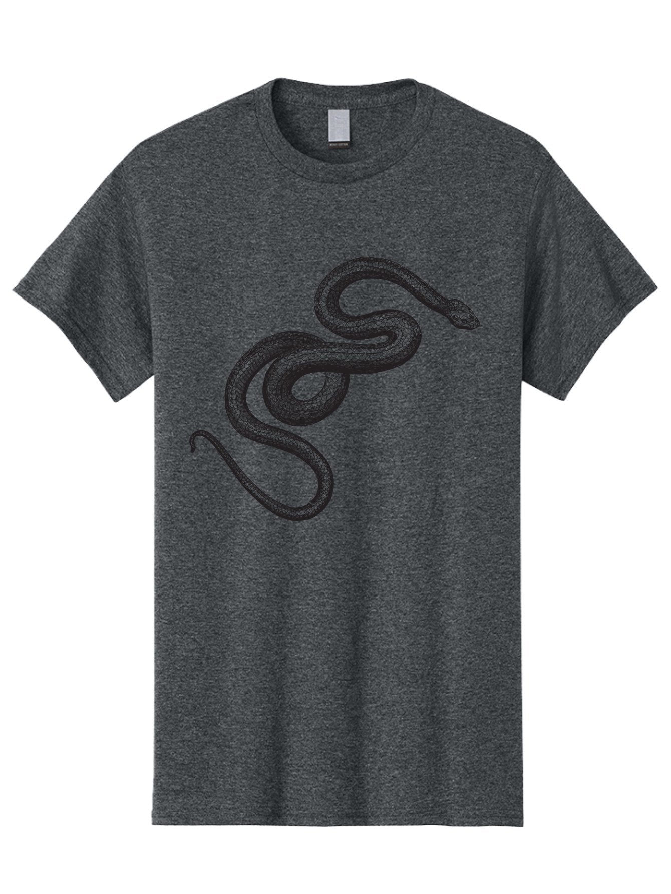 Snake-2 Men'S Graphic Tee, 100% Cotton, Comfortable Casual Summer Wear, Machine Washable, Snake Illustration, Reptile Art, Wildlife Design, Serpent Graphic, Animal Pattern, Stylized Snake, Coiled Snake, Snake Texture Aad952