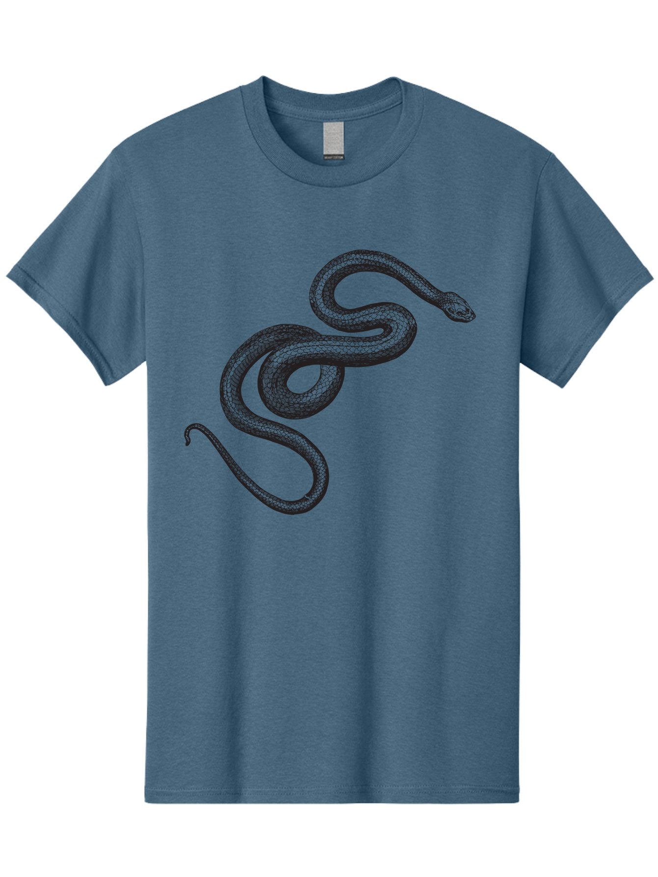Snake-2 Men'S Graphic Tee, 100% Cotton, Comfortable Casual Summer Wear, Machine Washable, Snake Illustration, Reptile Art, Wildlife Design, Serpent Graphic, Animal Pattern, Stylized Snake, Coiled Snake, Snake Texture Aad952 6