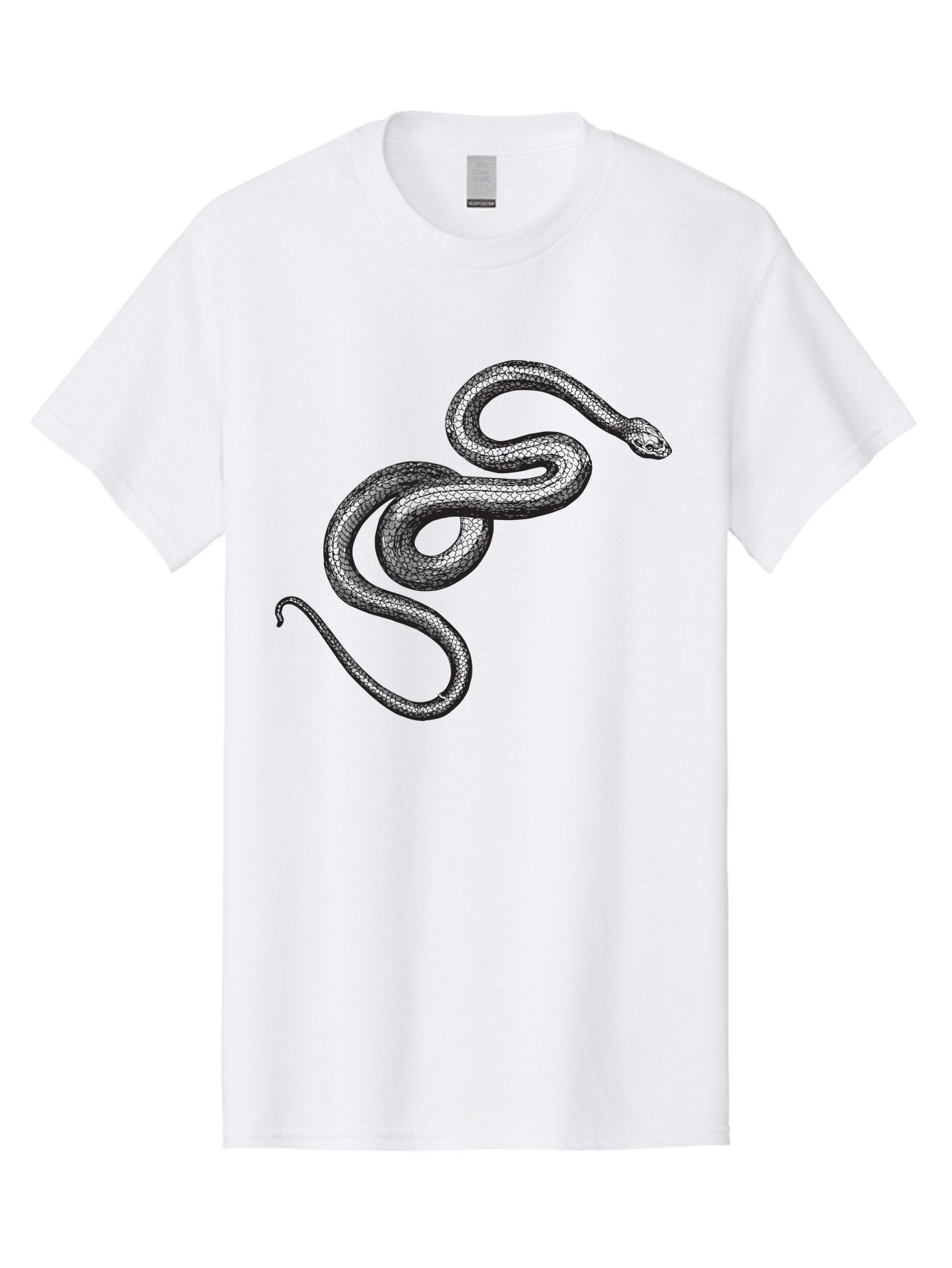 Snake-2 Men'S Graphic Tee, 100% Cotton, Comfortable Casual Summer Wear, Machine Washable, Snake Illustration, Reptile Art, Wildlife Design, Serpent Graphic, Animal Pattern, Stylized Snake, Coiled Snake, Snake Texture Aad952 11