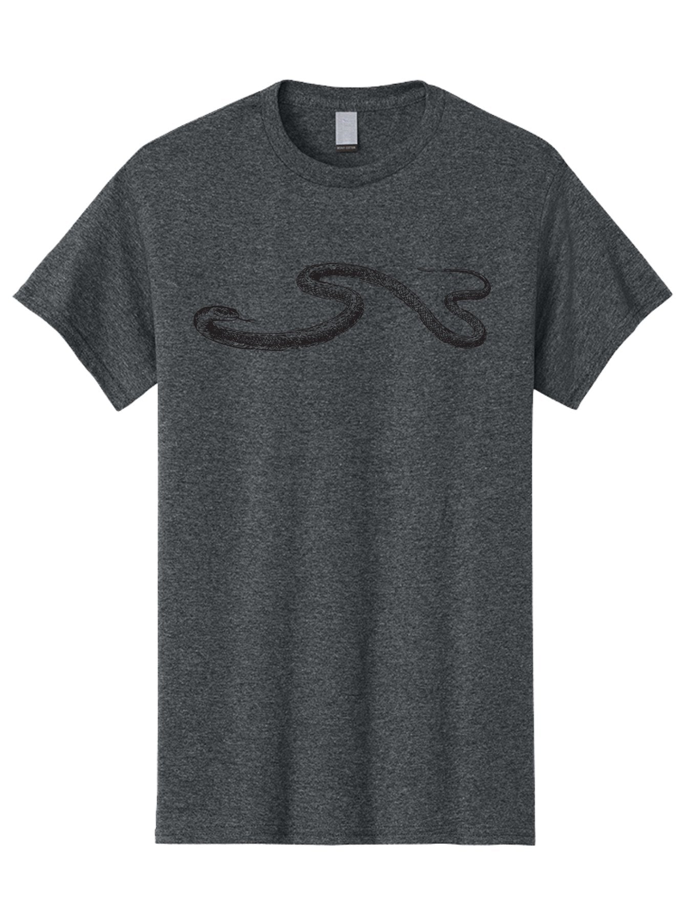 Snake Men'S Graphic Tee, 100% Cotton, Comfortable Casual Summer Wear, Machine Washable, Serpentine Creature, Reptile Illustration, Coiled Snake, Wildlife Art, Detailed Texture, Snake Species, Animal Graphics, Reptilian Patterns Aad953 5