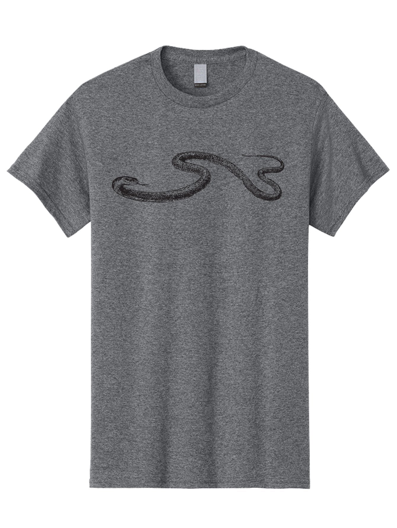 Snake Men'S Graphic Tee, 100% Cotton, Comfortable Casual Summer Wear, Machine Washable, Serpentine Creature, Reptile Illustration, Coiled Snake, Wildlife Art, Detailed Texture, Snake Species, Animal Graphics, Reptilian Patterns Aad953 6
