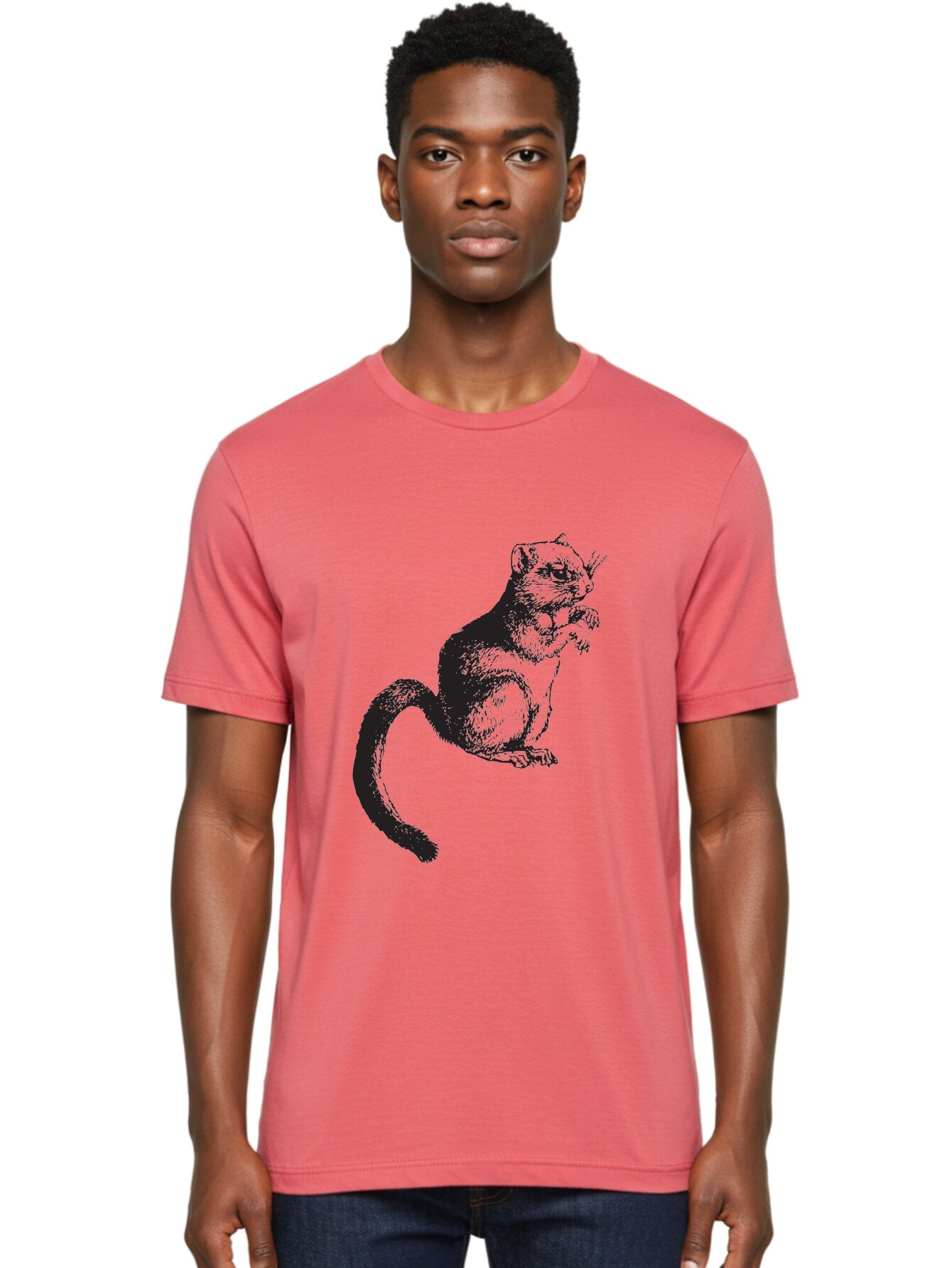 Squirrel Men'S Graphic Tee, 100% Cotton, Comfortable Casual Summer Wear, Machine Washable, Small Rodent, Furry Creature, Woodland Animal, Forest Dweller, Bushy-Tailed Mammal, Wildlife Illustration Aad957 27