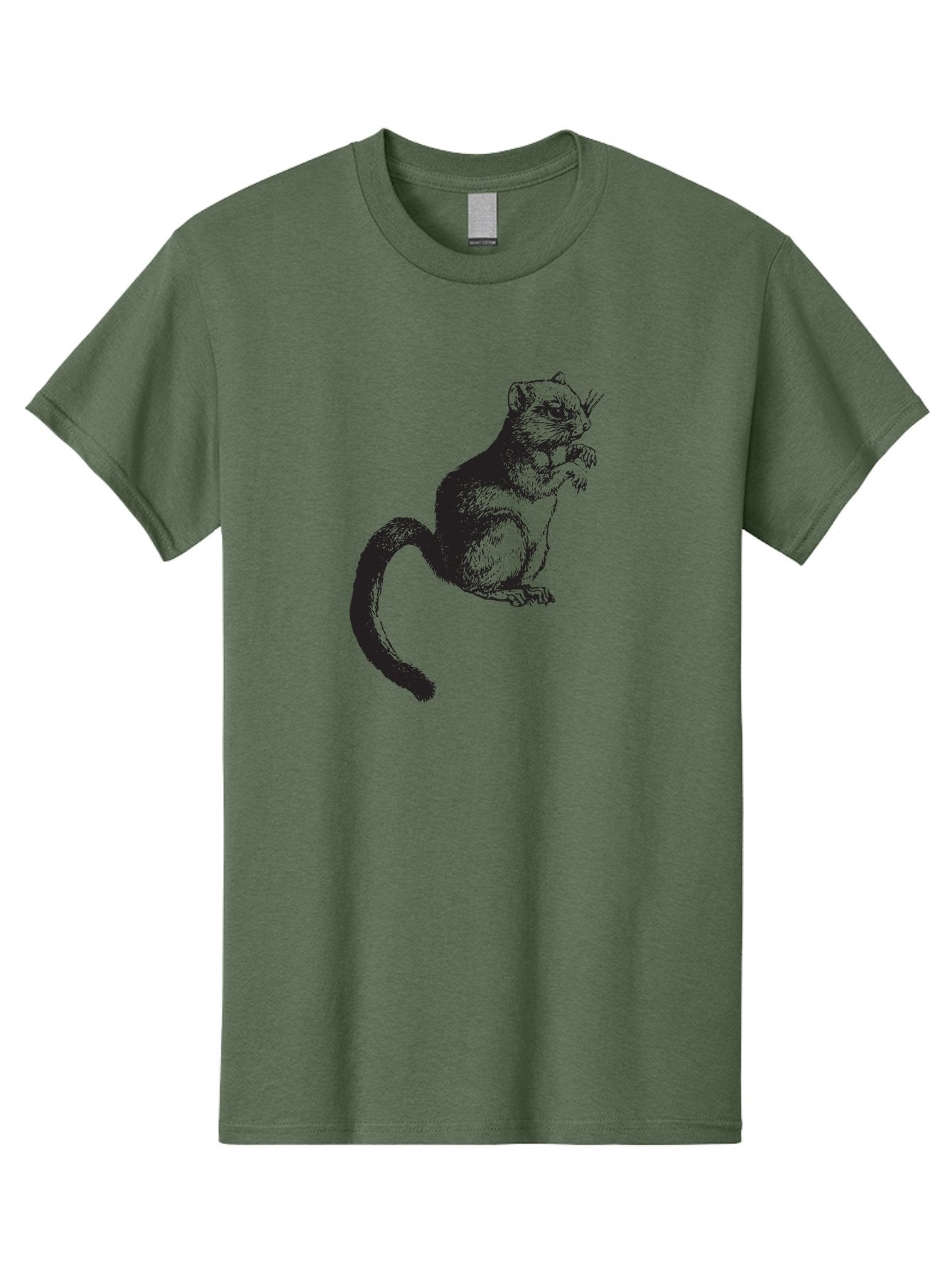 Squirrel Men'S Graphic Tee, 100% Cotton, Comfortable Casual Summer Wear, Machine Washable, Small Rodent, Furry Creature, Woodland Animal, Forest Dweller, Bushy-Tailed Mammal, Wildlife Illustration Aad957 3