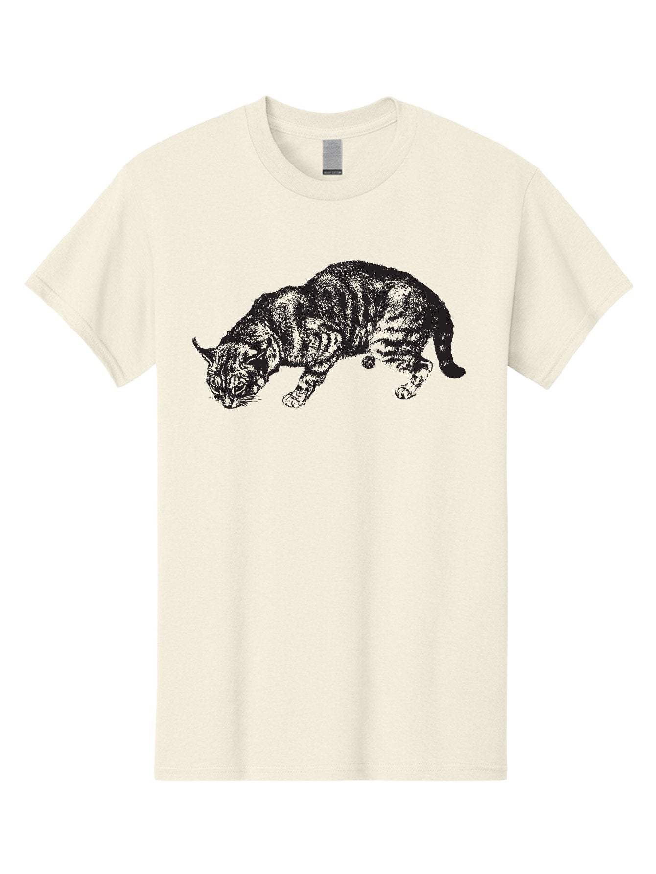Tabby-Cat Men'S Graphic Tee, 100% Cotton, Comfortable Casual Summer Wear, Machine Washable, Tabby Cat, Striped Cat, Domestic Cat, Feline, Cat Portrait, Whiskers, Pointy Ears, Tabby Pattern, Cat Silhouette Aad958 9
