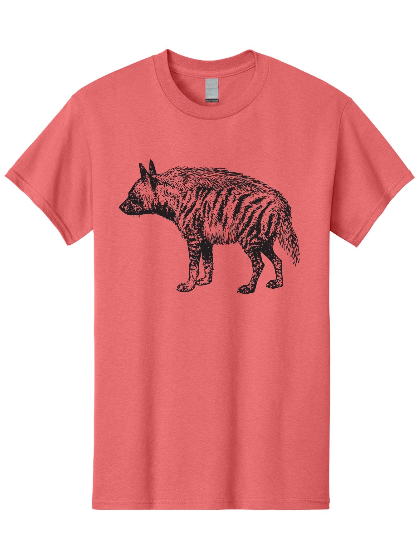 Thylacine Men'S Graphic Tee, 100% Cotton, Comfortable Casual Summer Wear, Machine Washable, Tasmanian Tiger, Extinct Animal, Wildlife Illustration, Striped Pattern, Marsupial, Wild Dog, Vintage Art, Black And Green, Historical Species Aad961 5