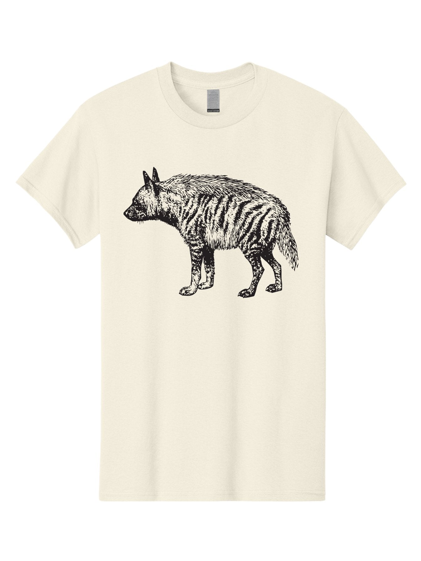 Thylacine Men'S Graphic Tee, 100% Cotton, Comfortable Casual Summer Wear, Machine Washable, Tasmanian Tiger, Extinct Animal, Wildlife Illustration, Striped Pattern, Marsupial, Wild Dog, Vintage Art, Black And Green, Historical Species Aad961 7
