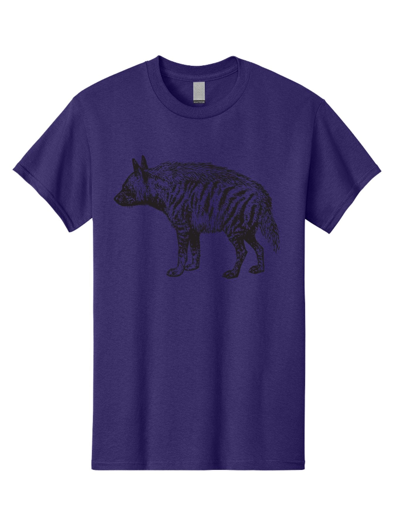 Thylacine Men'S Graphic Tee, 100% Cotton, Comfortable Casual Summer Wear, Machine Washable, Tasmanian Tiger, Extinct Animal, Wildlife Illustration, Striped Pattern, Marsupial, Wild Dog, Vintage Art, Black And Green, Historical Species Aad961 15